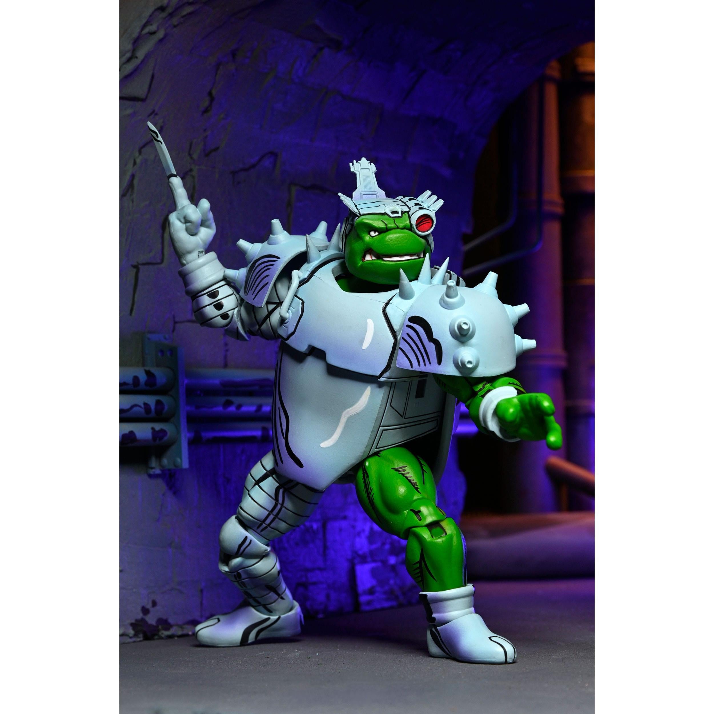 TMNT (Mirage): Cyborg Donatello-Actionfiguren-NECA-Mighty Underground