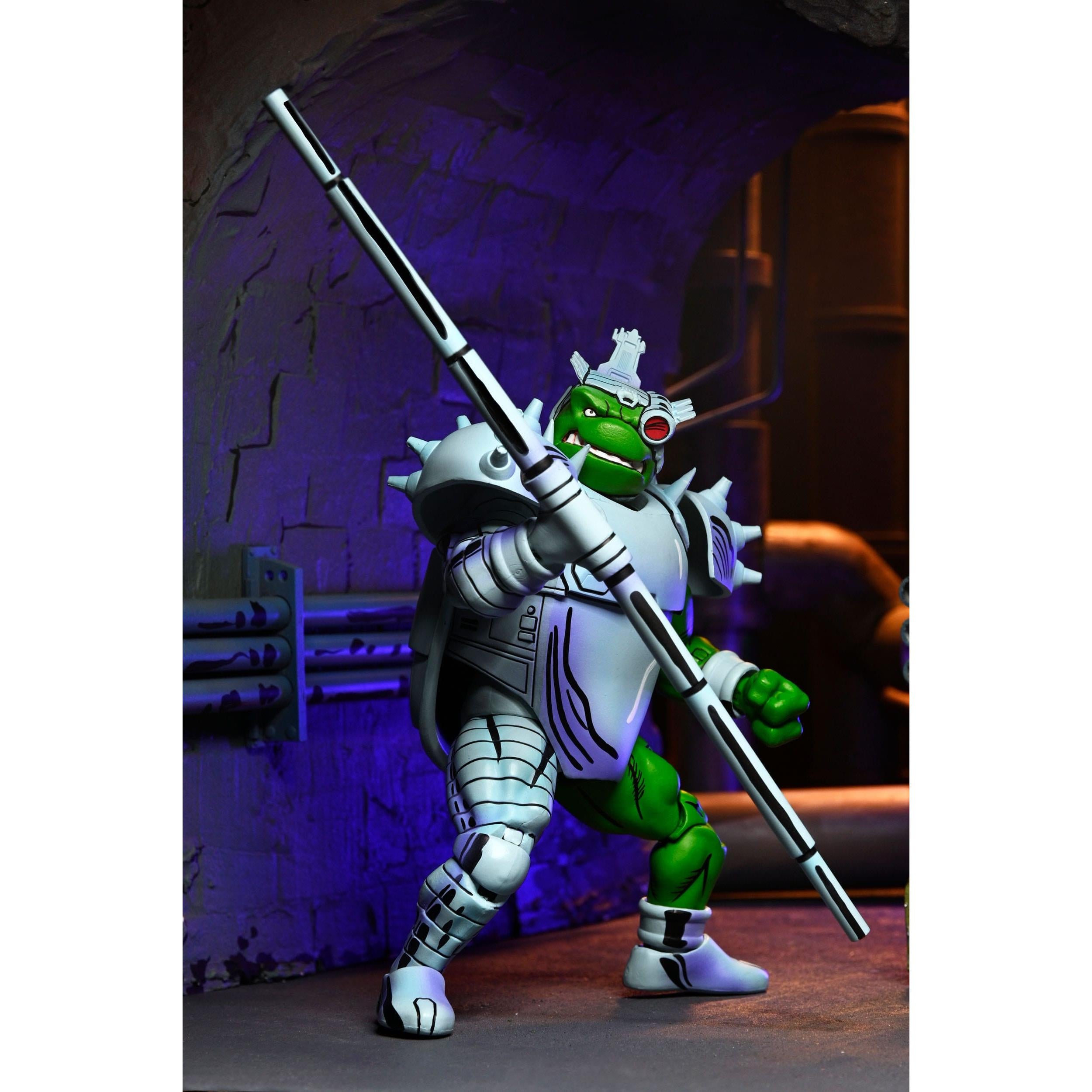 TMNT (Mirage): Cyborg Donatello-Actionfiguren-NECA-Mighty Underground