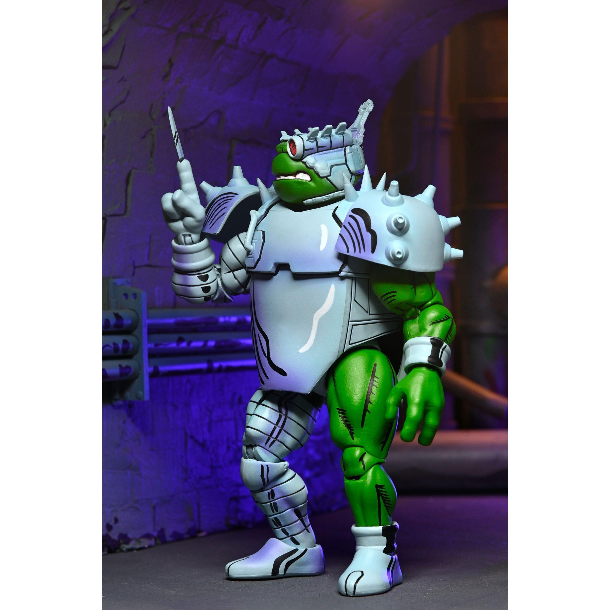TMNT (Mirage): Cyborg Donatello-Actionfiguren-NECA-Mighty Underground