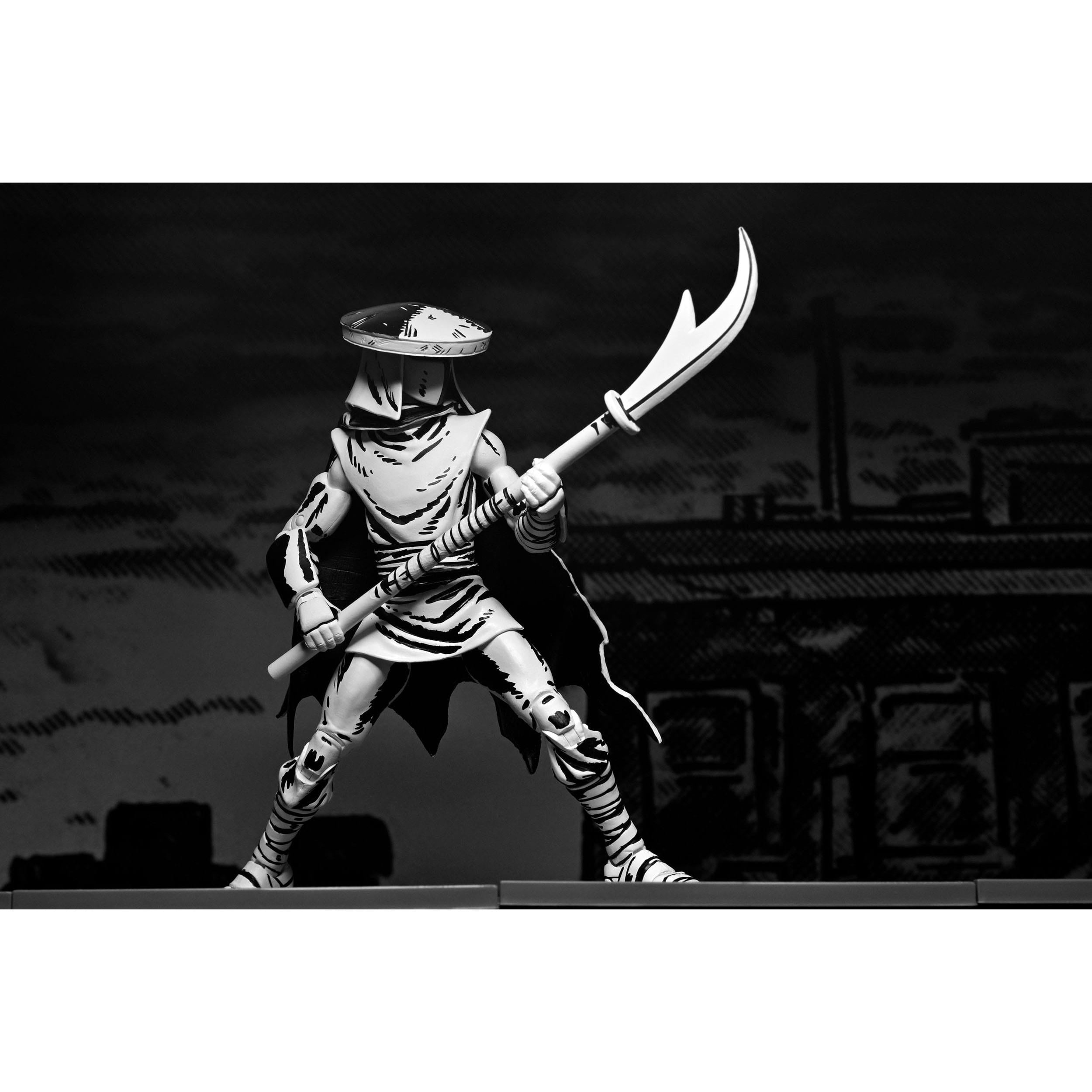 TMNT (Mirage): Elite Foot Ninja Guard (Black & White)-Actionfiguren-NECA-Mighty Underground