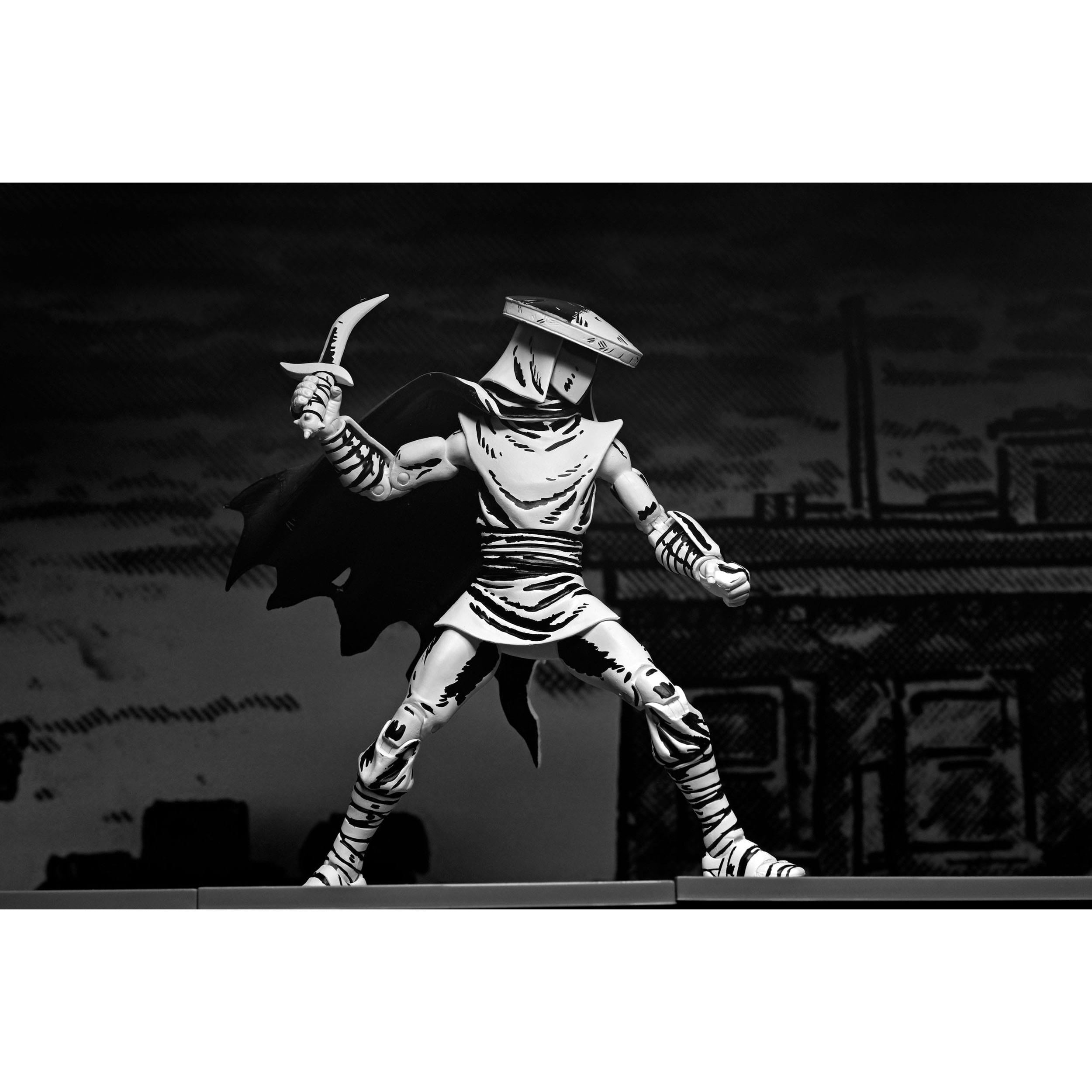 TMNT (Mirage): Elite Foot Ninja Guard (Black & White)-Actionfiguren-NECA-Mighty Underground