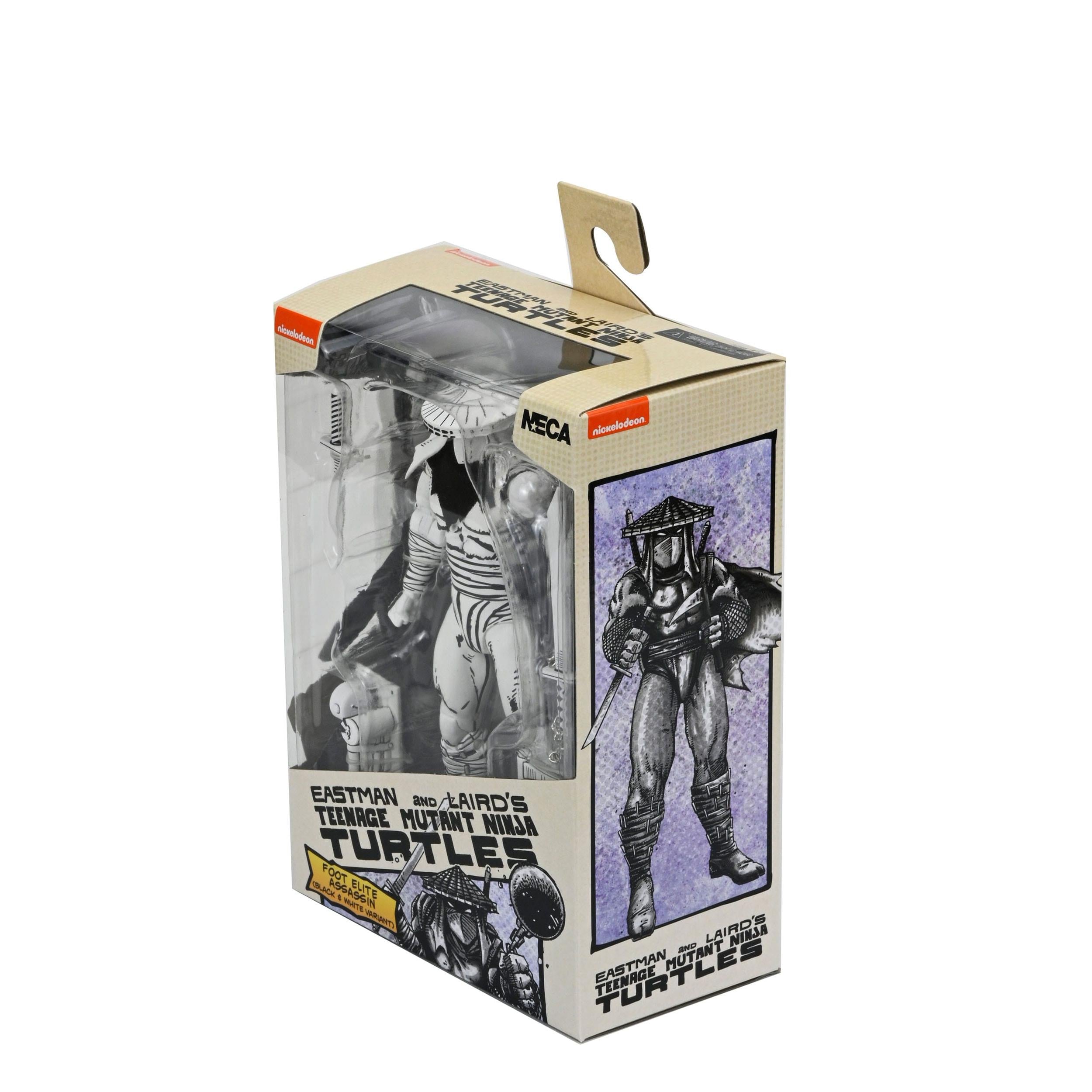 TMNT (Mirage): Foot Assassin (Black & White)-Actionfiguren-NECA-Mighty Underground