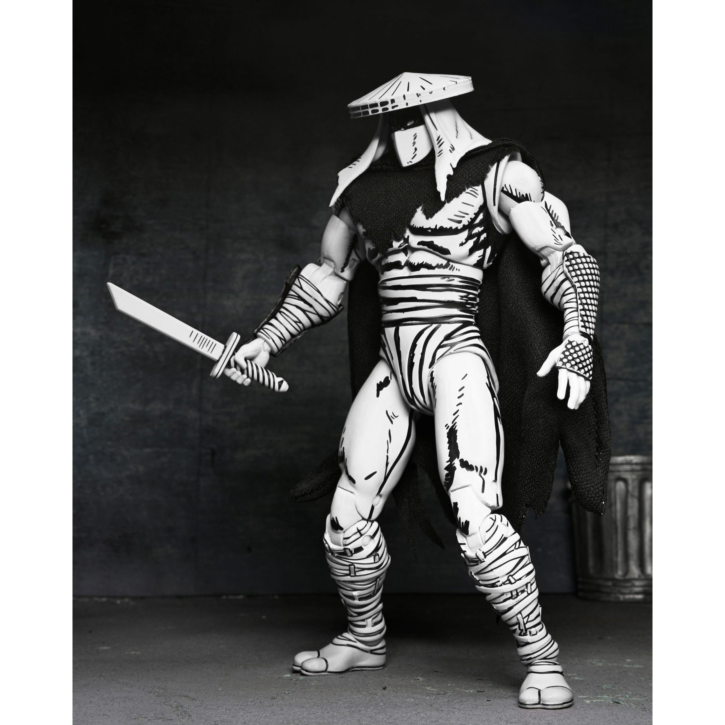 TMNT (Mirage): Foot Assassin (Black & White)-Actionfiguren-NECA-Mighty Underground