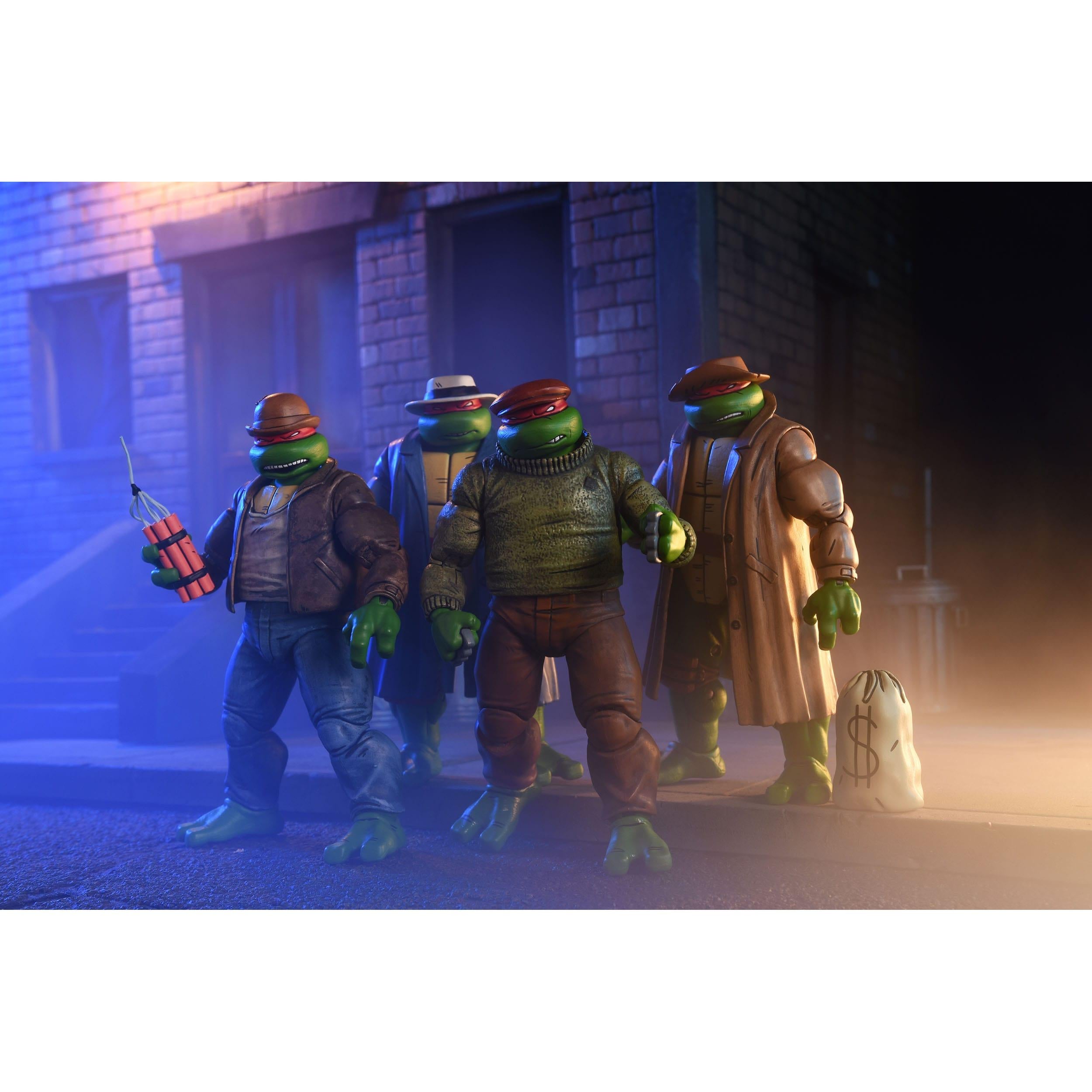 TMNT (Mirage): Gangster Turtles - 4-Pack-Actionfiguren-NECA-Mighty Underground
