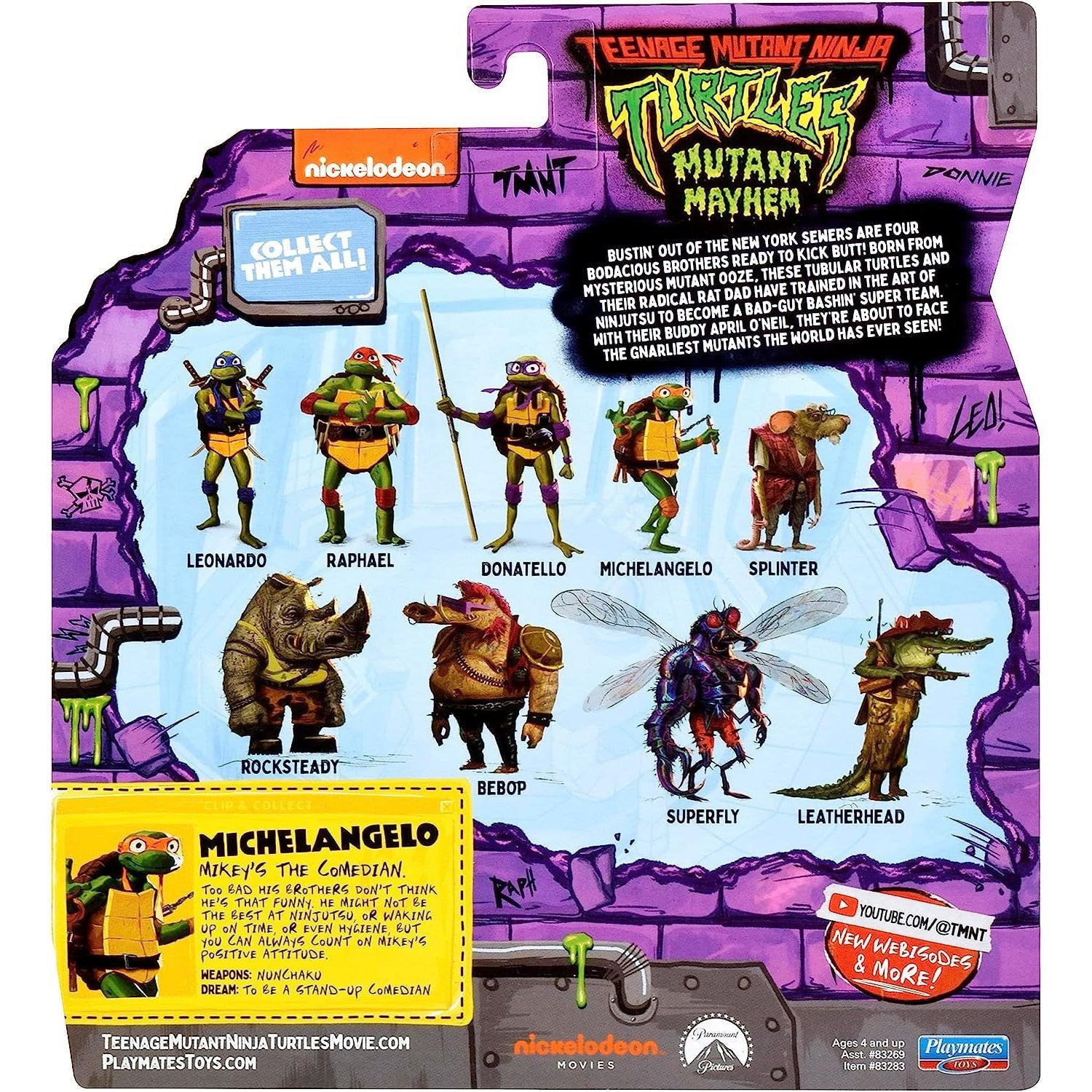 TMNT Mutant Mayhem: Basic Figure 9-Set-Actionfiguren-Playmates Toys-Mighty Underground