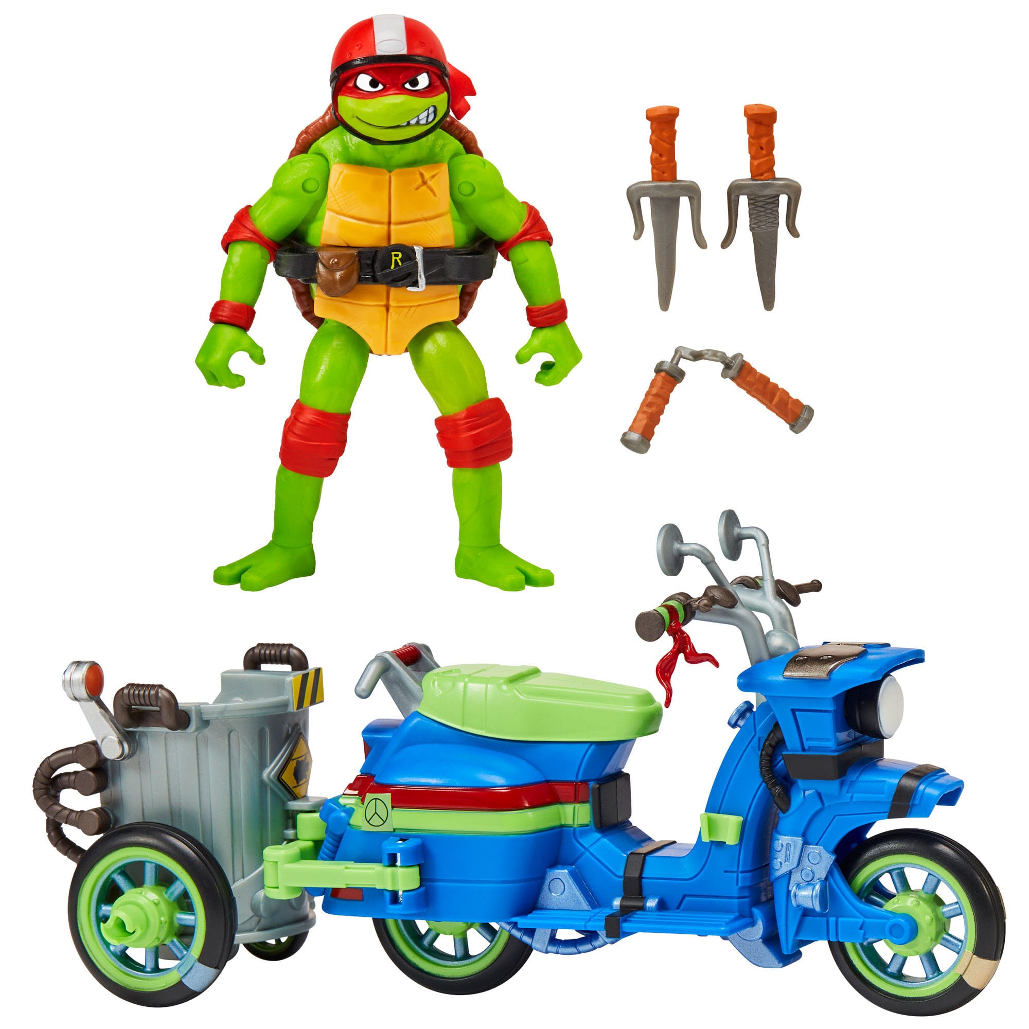 TMNT (Mutant Mayhem): Battle Cycle with Raphael-Actionfiguren-Playmates Toys-Mighty Underground