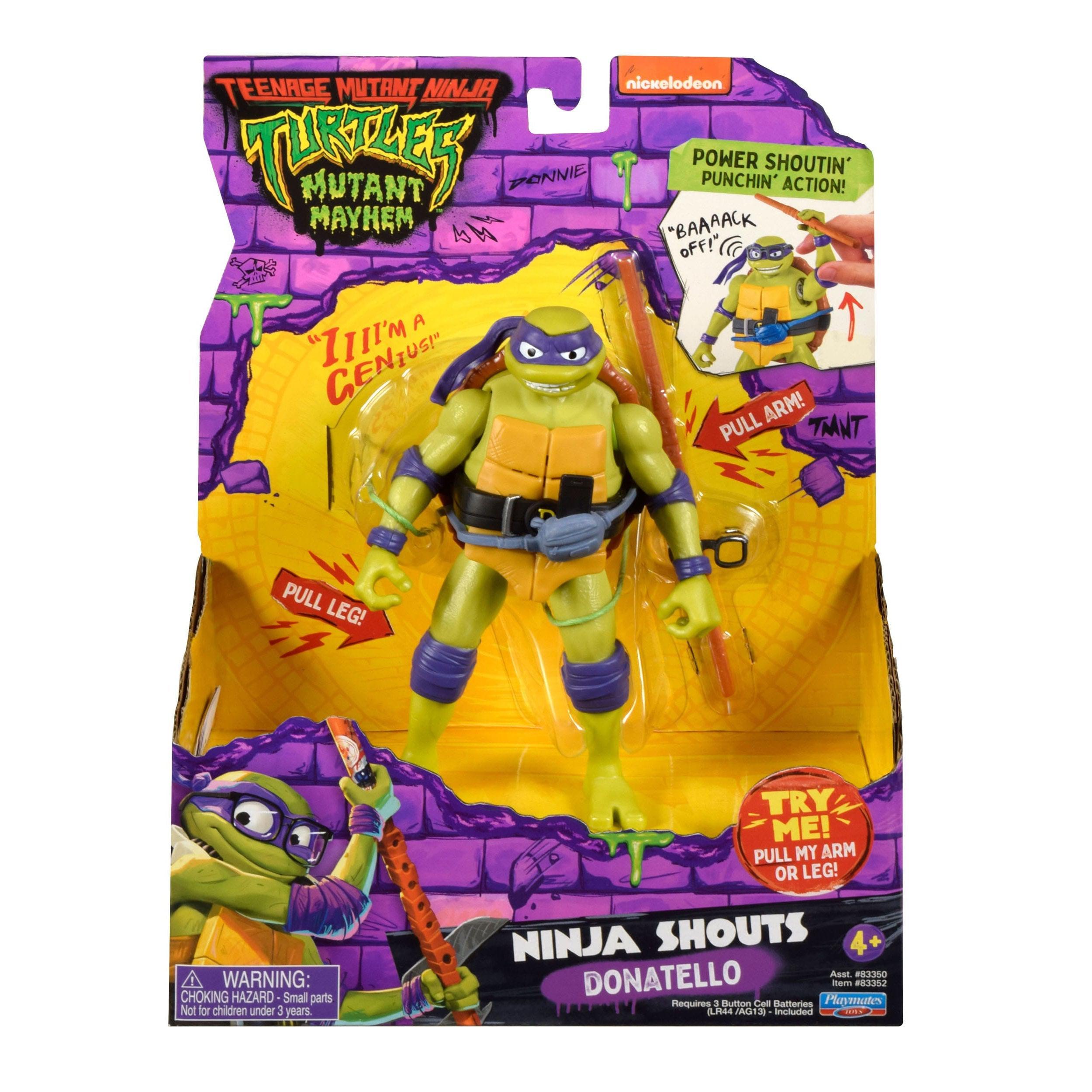 TMNT Mutant Mayhem: Donatello (Ninja Shouts)-Actionfiguren-Playmates Toys-Mighty Underground