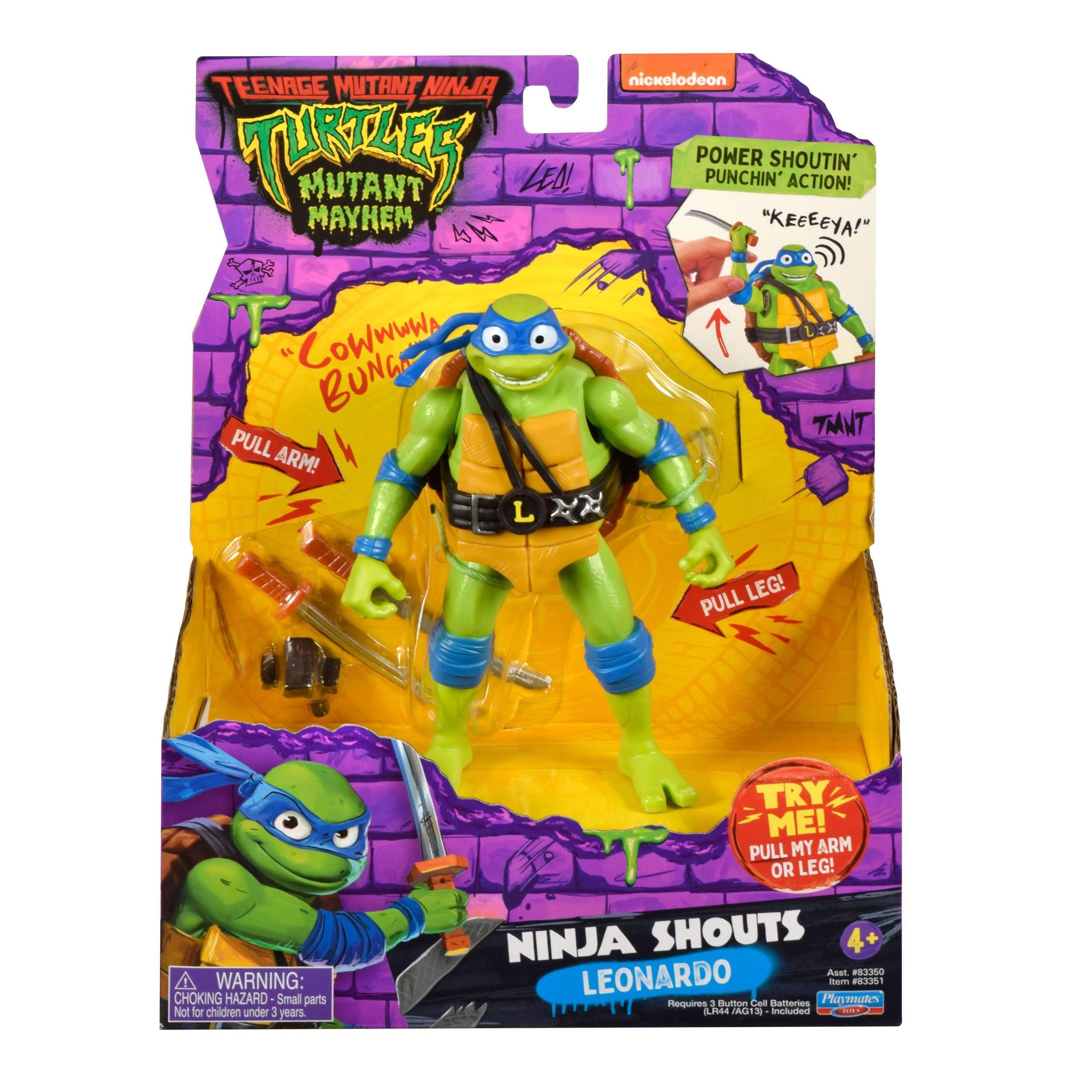 TMNT Mutant Mayhem: Leonardo (Ninja Shouts)-Actionfiguren-Playmates Toys-Mighty Underground