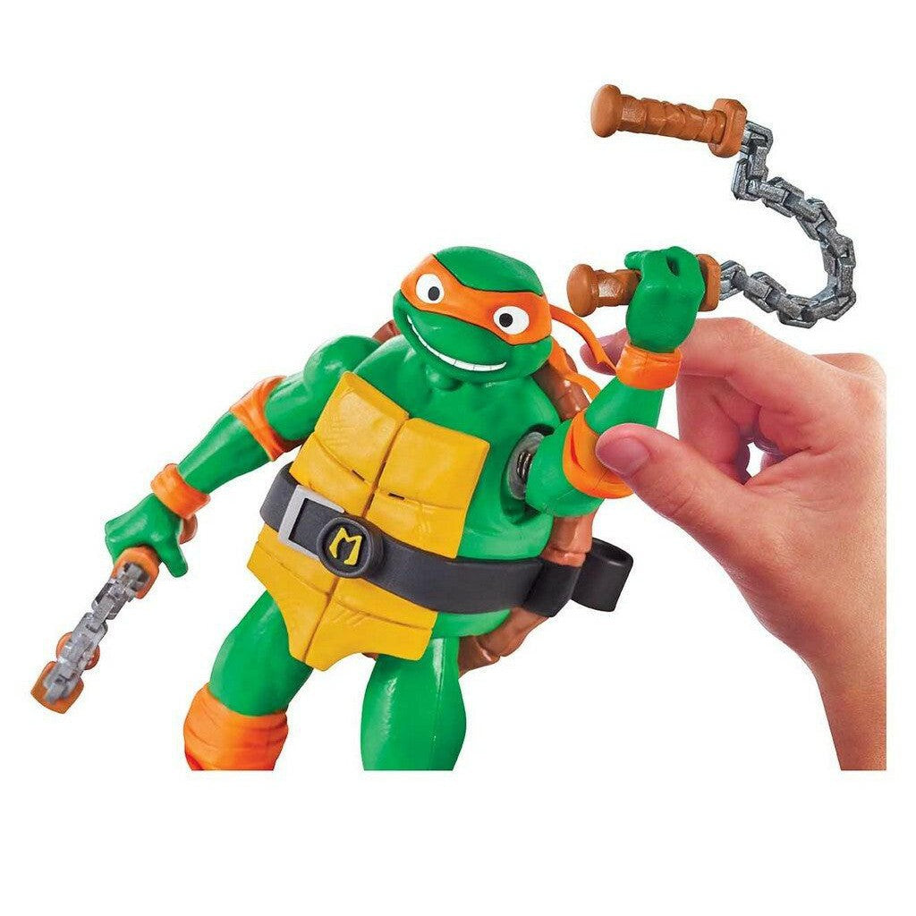 TMNT Mutant Mayhem: Michelangelo (Ninja Shouts)-Actionfiguren-Playmates Toys-Mighty Underground