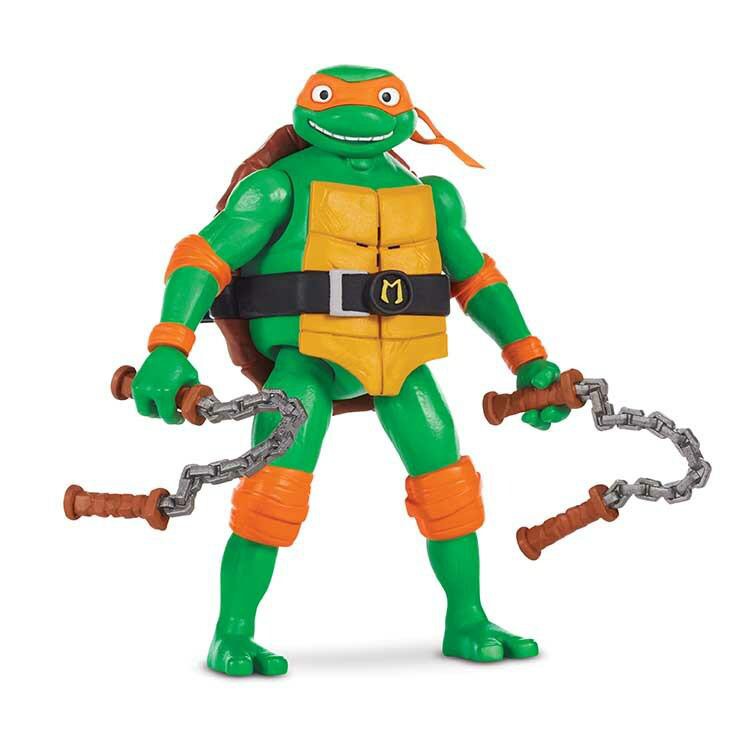 TMNT Mutant Mayhem: Michelangelo (Ninja Shouts)-Actionfiguren-Playmates Toys-Mighty Underground