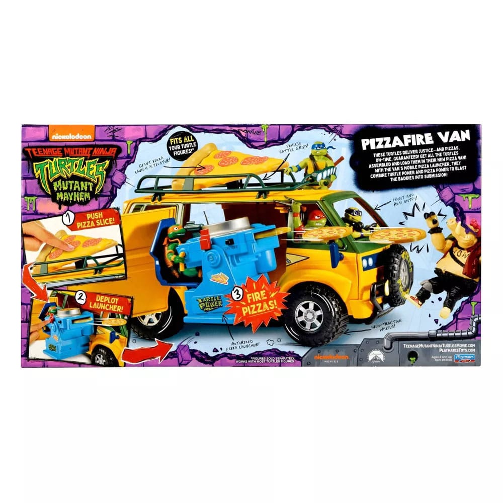 TMNT (Mutant Mayhem): Pizzafire Van-Actionfiguren-Playmates Toys-Mighty Underground