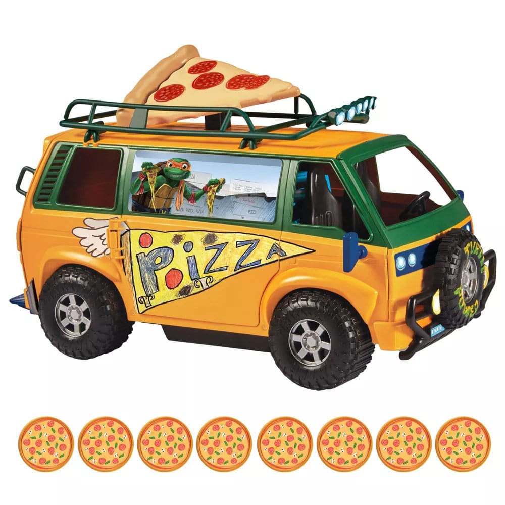 TMNT (Mutant Mayhem): Pizzafire Van-Actionfiguren-Playmates Toys-Mighty Underground