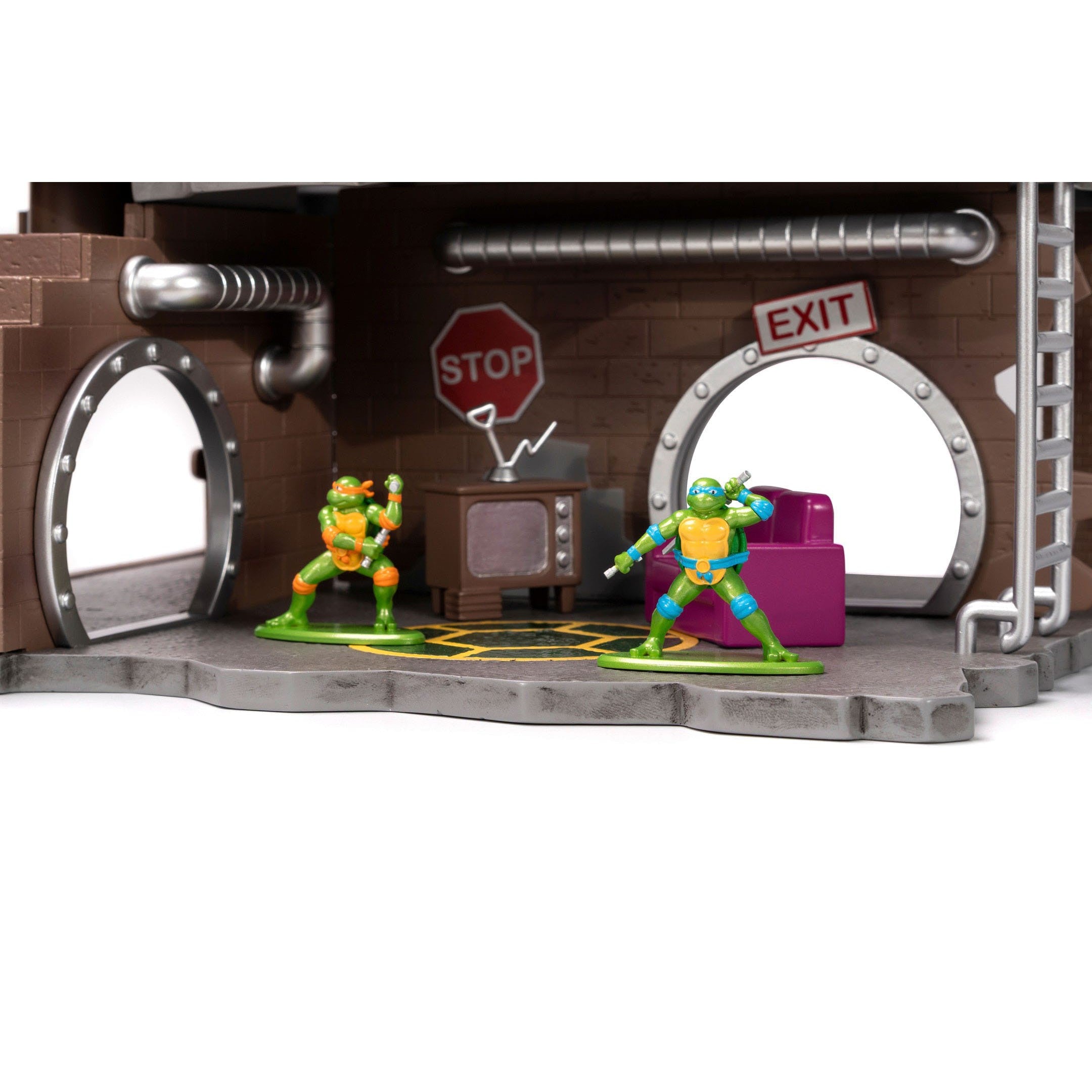 TMNT: Nano Scene Diorama - Metalfigs-Modellautos-Jada Toys-Mighty Underground