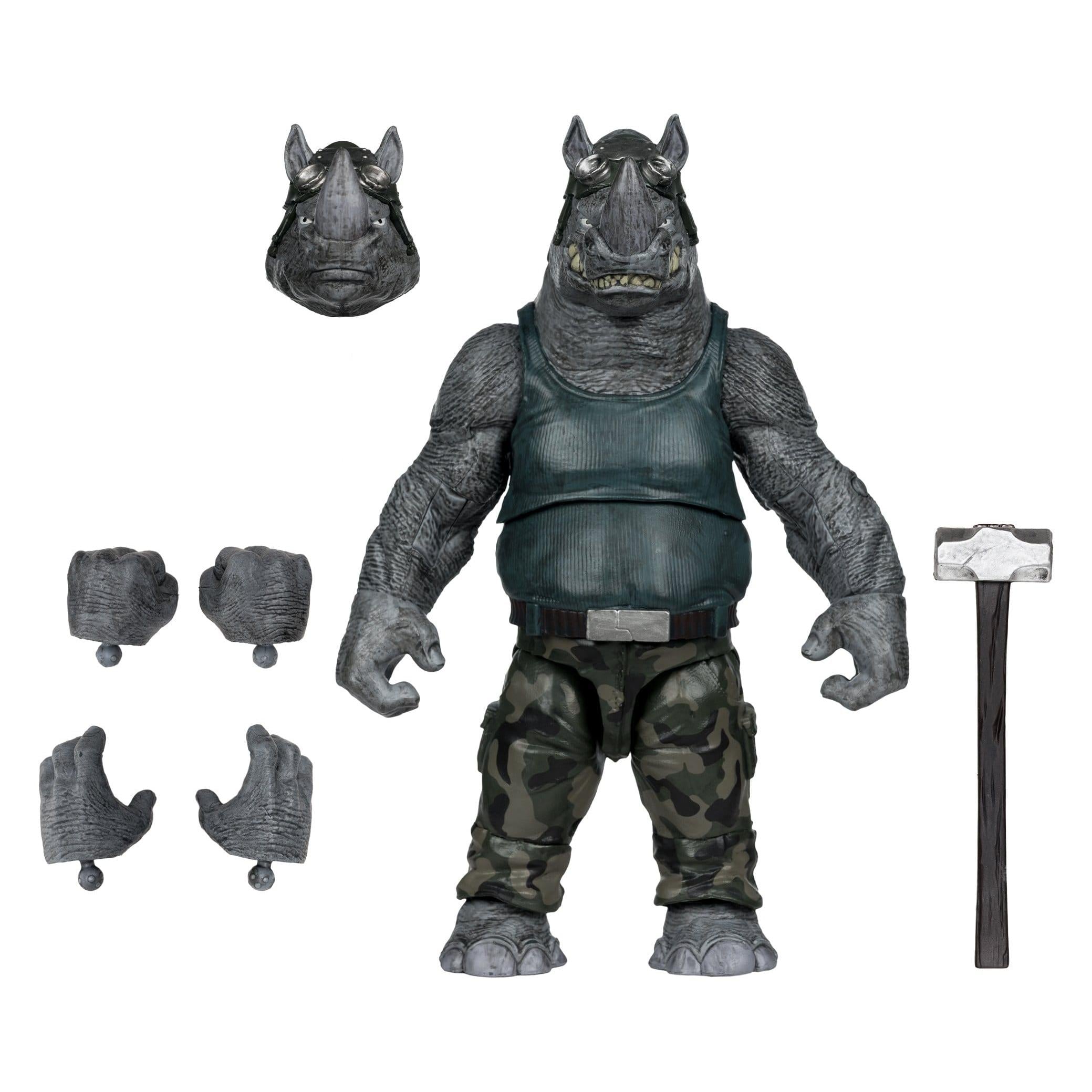 TMNT Page Punchers: Rocksteady Actionfigur & Comic - 5 inch-Actionfiguren-McFarlane Toys-Mighty Underground