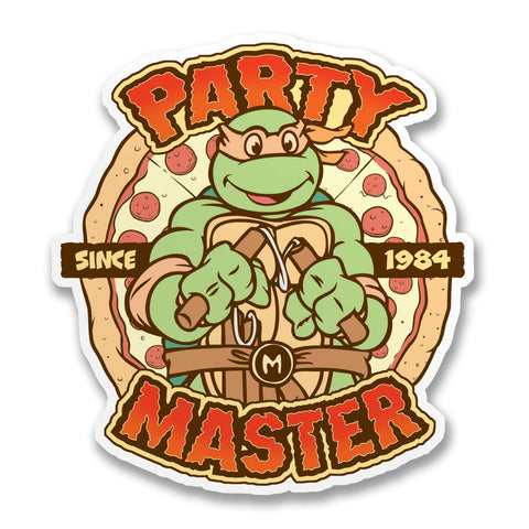 TMNT: Party Master Since 1984 - Sticker-Sticker-Mighty Underground-Mighty Underground