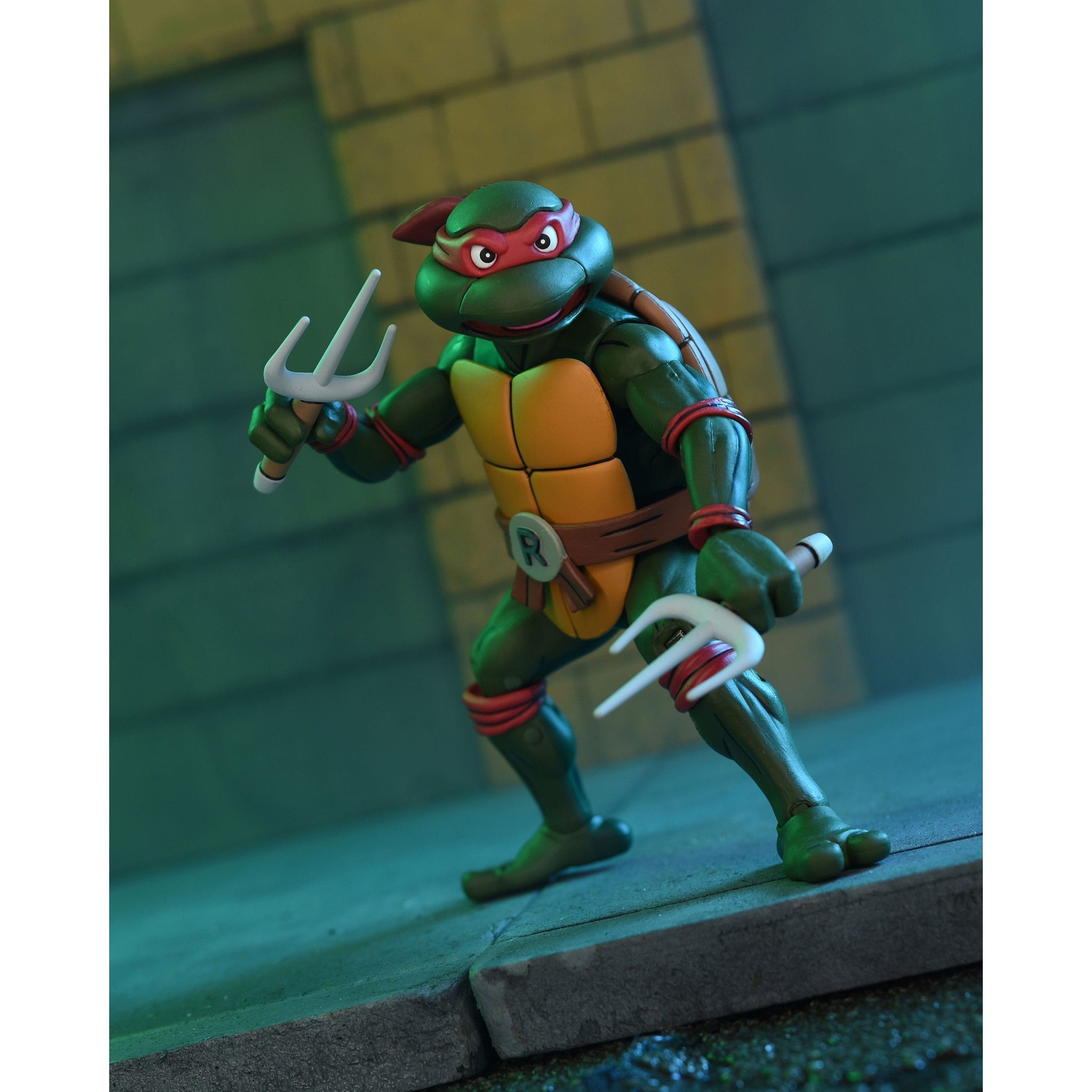 TMNT: Raphael (Cartoon, VHS, Pizza Club)-Actionfiguren-NECA-Mighty Underground