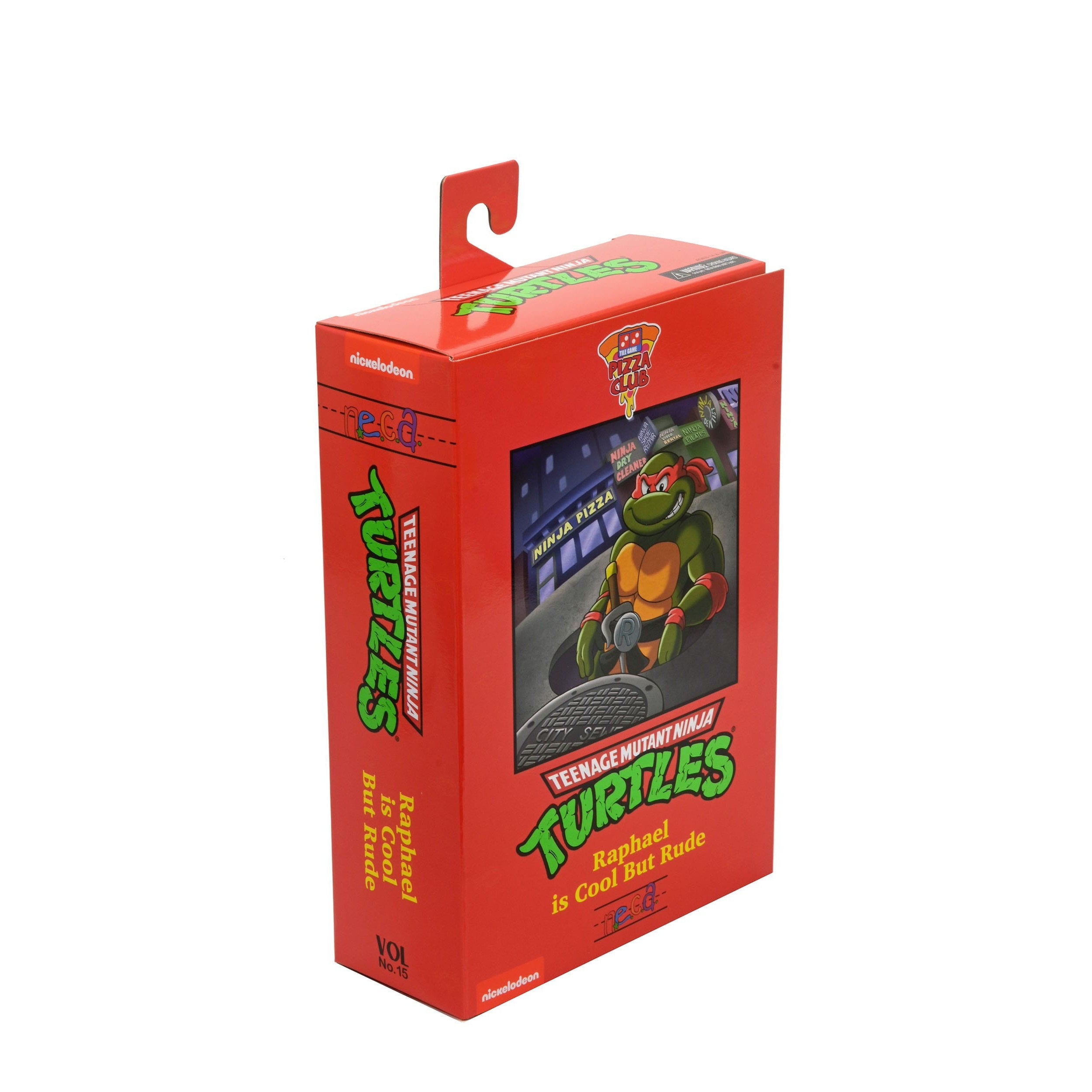 TMNT: Raphael (Cartoon, VHS, Pizza Club)-Actionfiguren-NECA-Mighty Underground