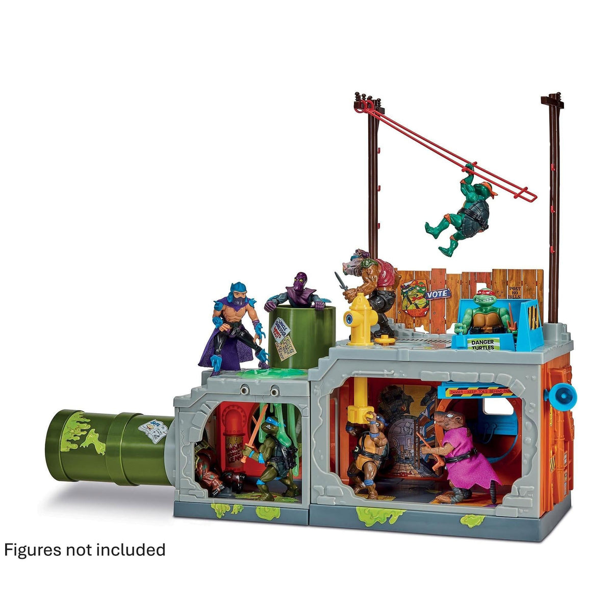 TMNT: Secret Sewer Lid Playset Mutant Module (Classic)-Actionfiguren-Playmates Toys-Mighty Underground