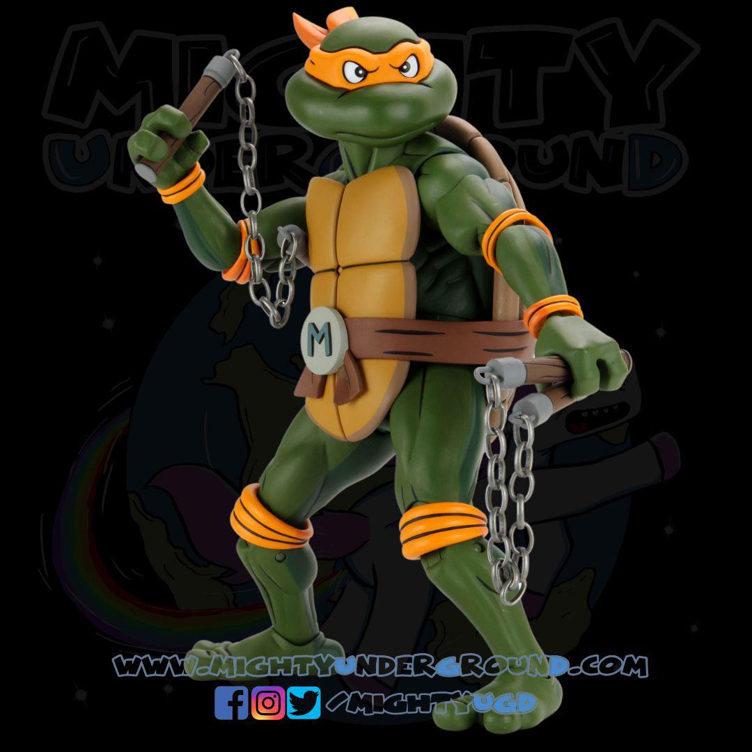 TMNT: Super Size Michelangelo 1/4-Actionfiguren-NECA-Mighty Underground