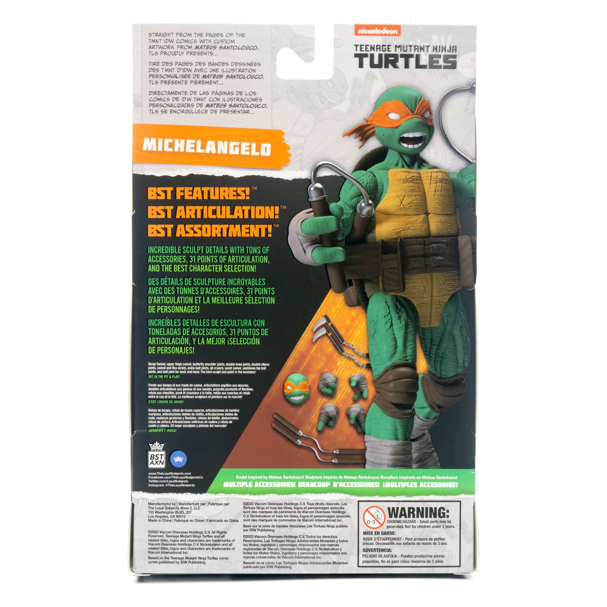 TMNT: Turtles 4-Set (IDW Comics) BST AXN Figures - 5 inch-Actionfiguren-The Loyal Subjects-Mighty Underground