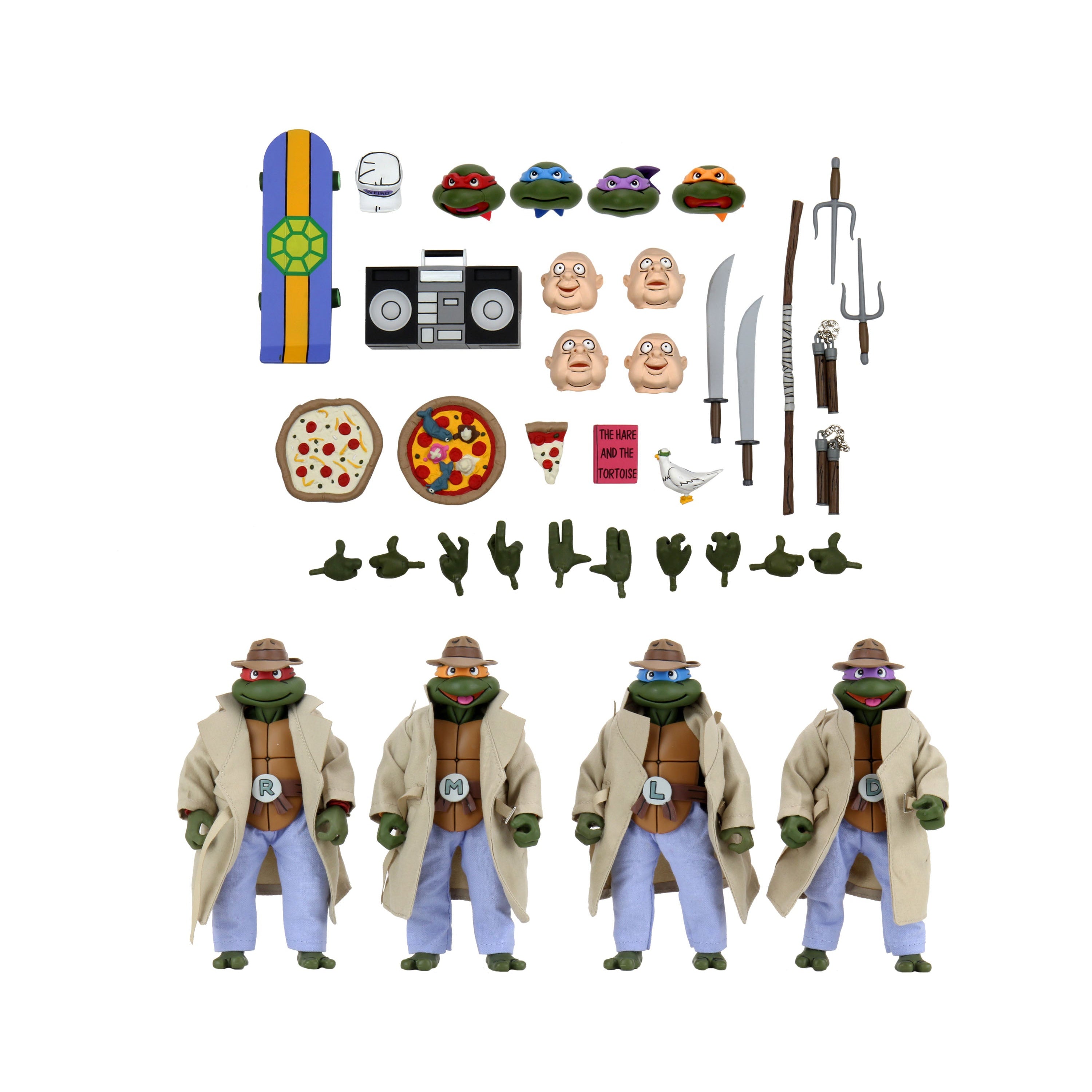 TMNT: Turtles In Disguise 4-Pack-Actionfiguren-NECA-Mighty Underground