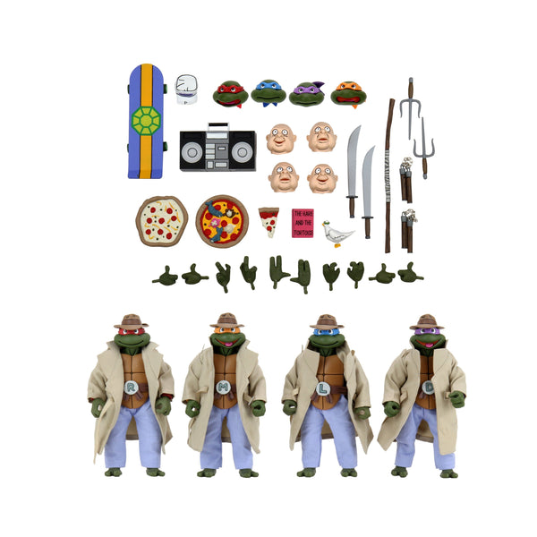 TMNT: Turtles In Disguise 4-Pack-Actionfiguren-NECA-Mighty Underground
