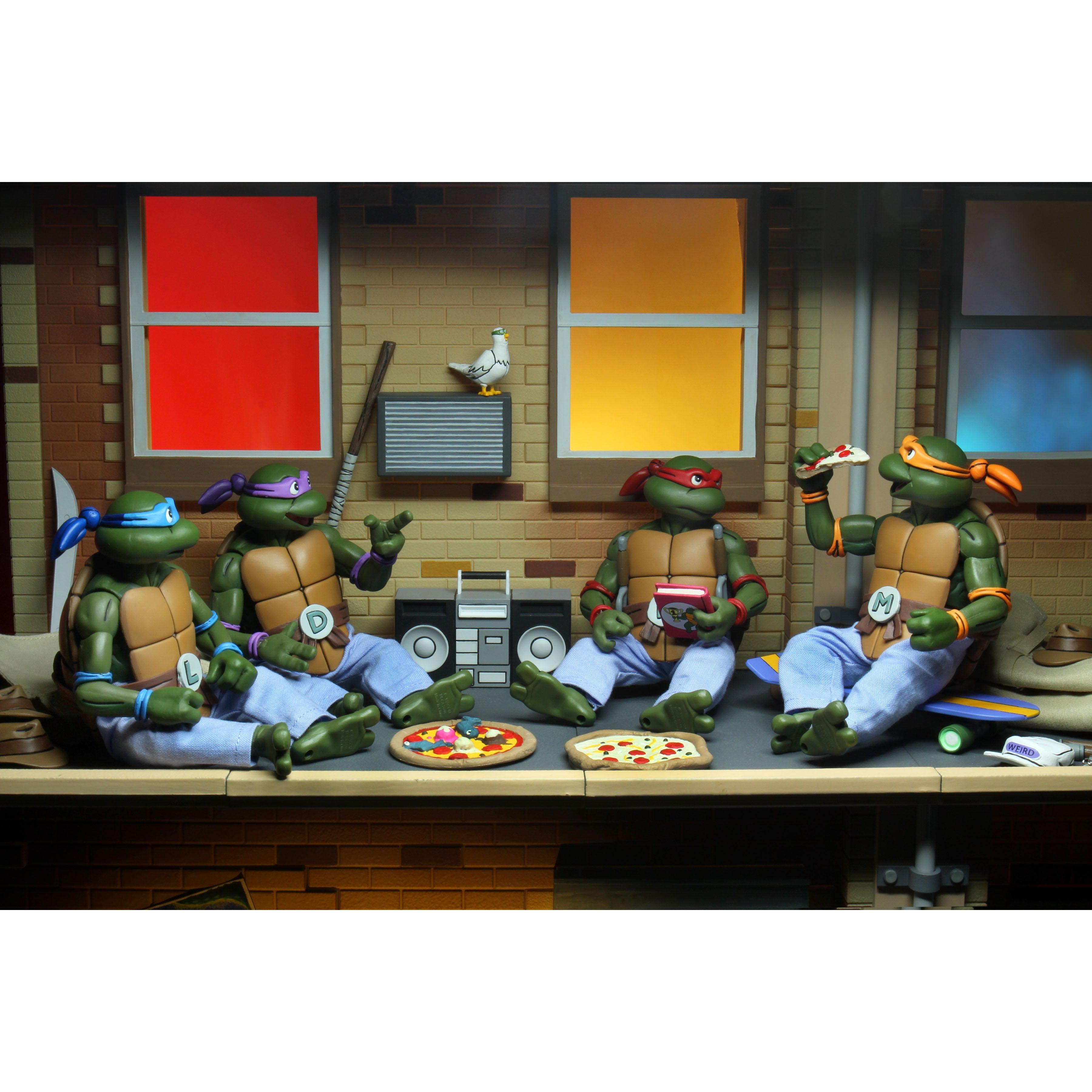 TMNT: Turtles In Disguise 4-Pack-Actionfiguren-NECA-Mighty Underground