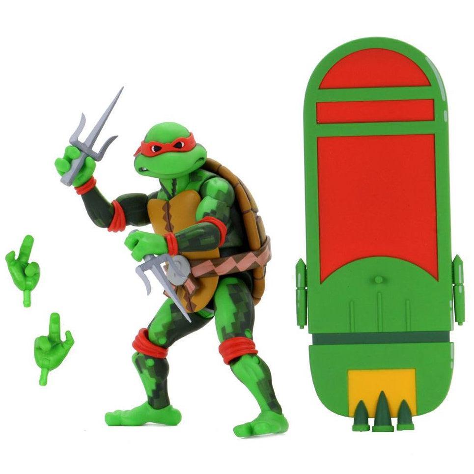TMNT Turtles in Time (Game): Leonardo, Raphael, Michelangelo, Donatello - 4er-Bundle-Actionfiguren-NECA-Mighty Underground