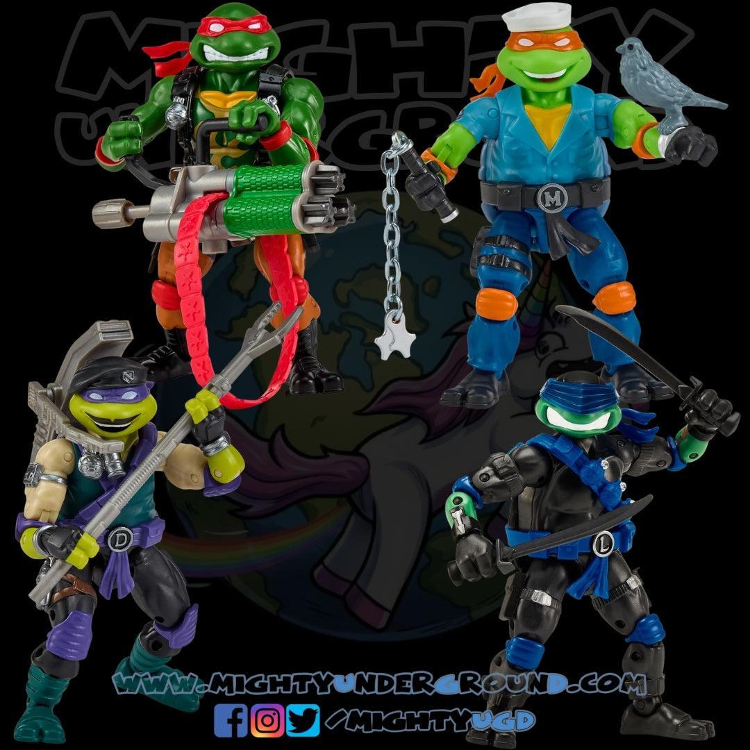 Teenage Mutant Ninja Turtles x G.I. Joe: Turtles - 4er-Bundle-Actionfiguren-Playmates Toys-Mighty Underground