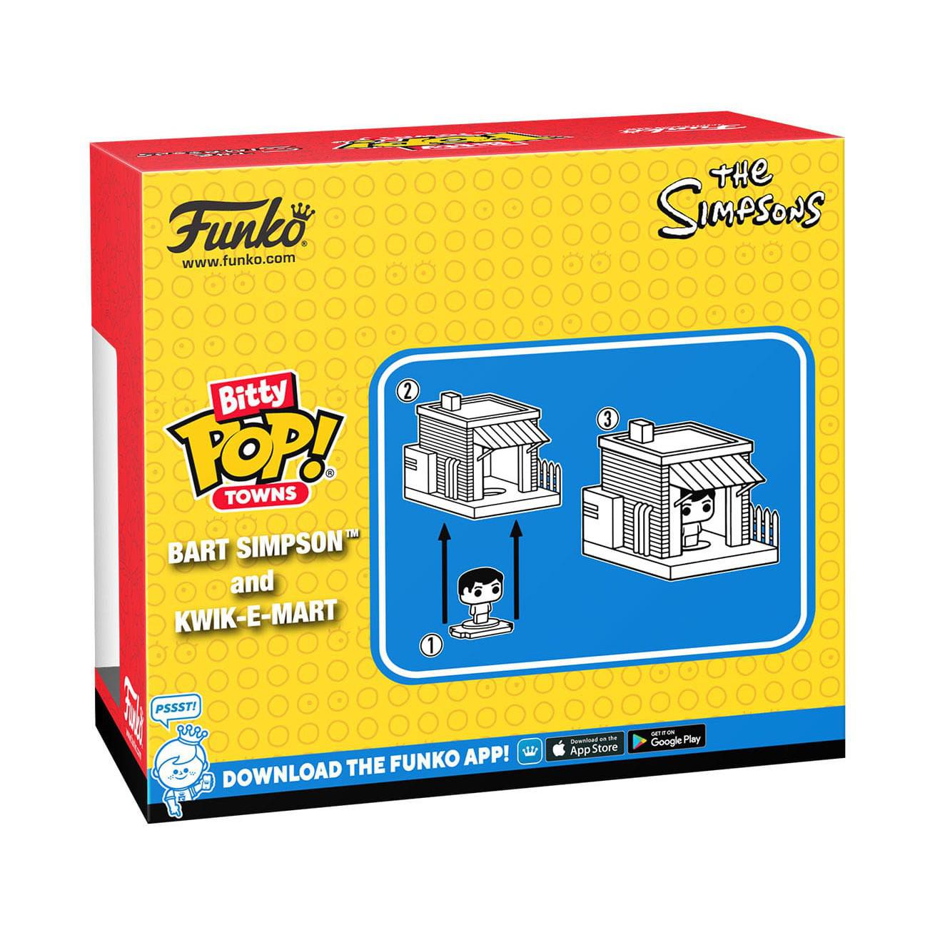 The Simpsons: Bart Simpson & Kwik-E-Mart - Bitty POP! Town-POP! + Funkos-Funko-Mighty Underground