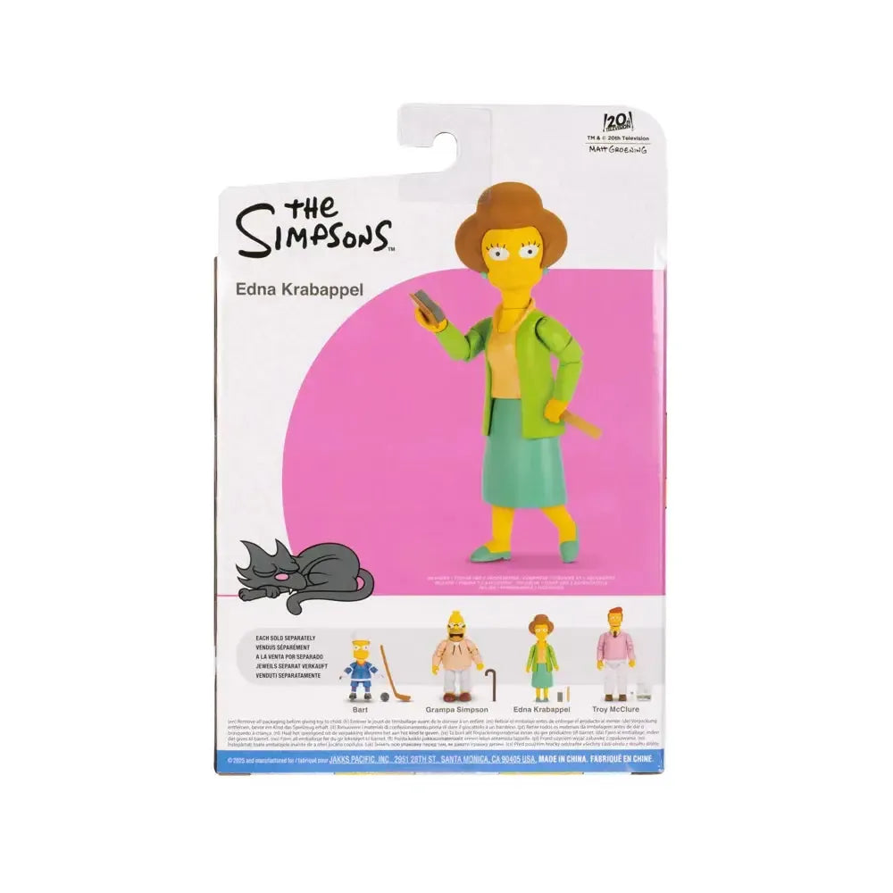 The Simpsons: Edna Krabappel - 5-Inch-Actionfiguren-Jakks Pacific-Mighty Underground