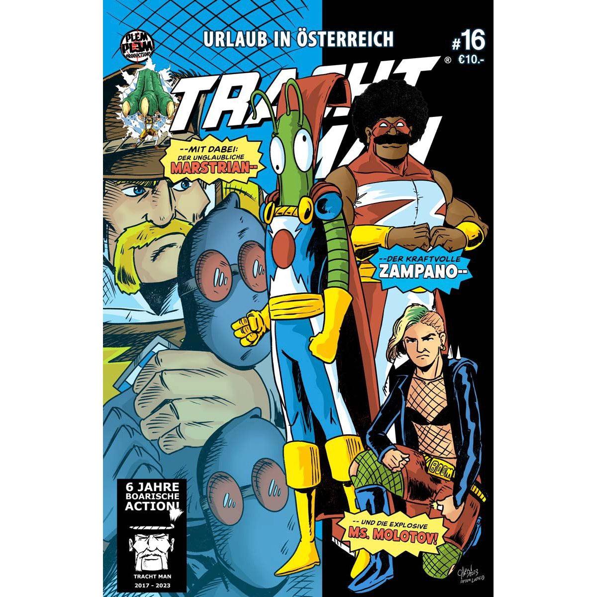 Tracht Man 16 (bairisch, exklusives, limitiertes Variant)-Comic-Plem Plem Productions-Mighty Underground