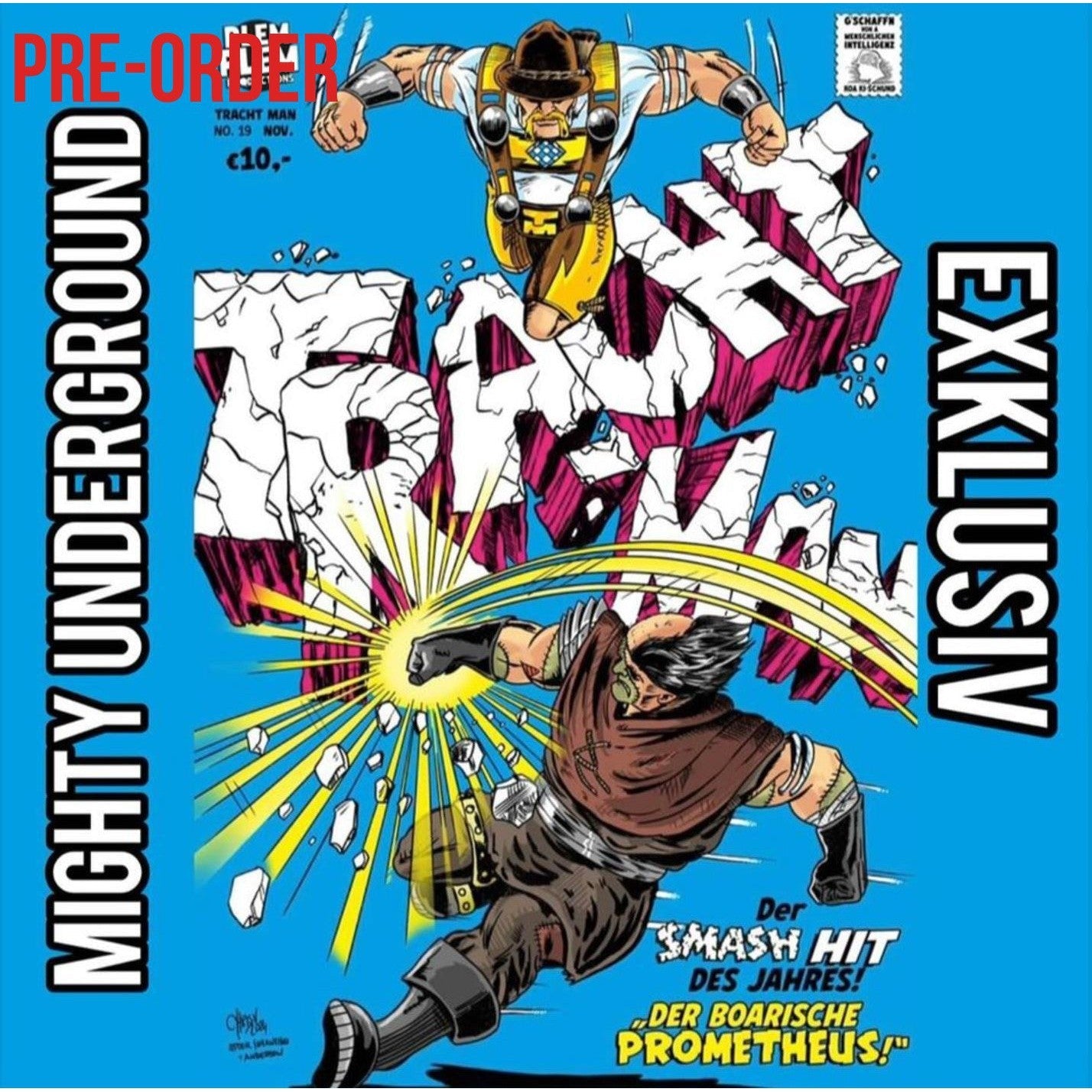 Tracht Man 19 (bairisch, exklusives, limitiertes Variant)-Comic-Plem Plem Productions-Mighty Underground