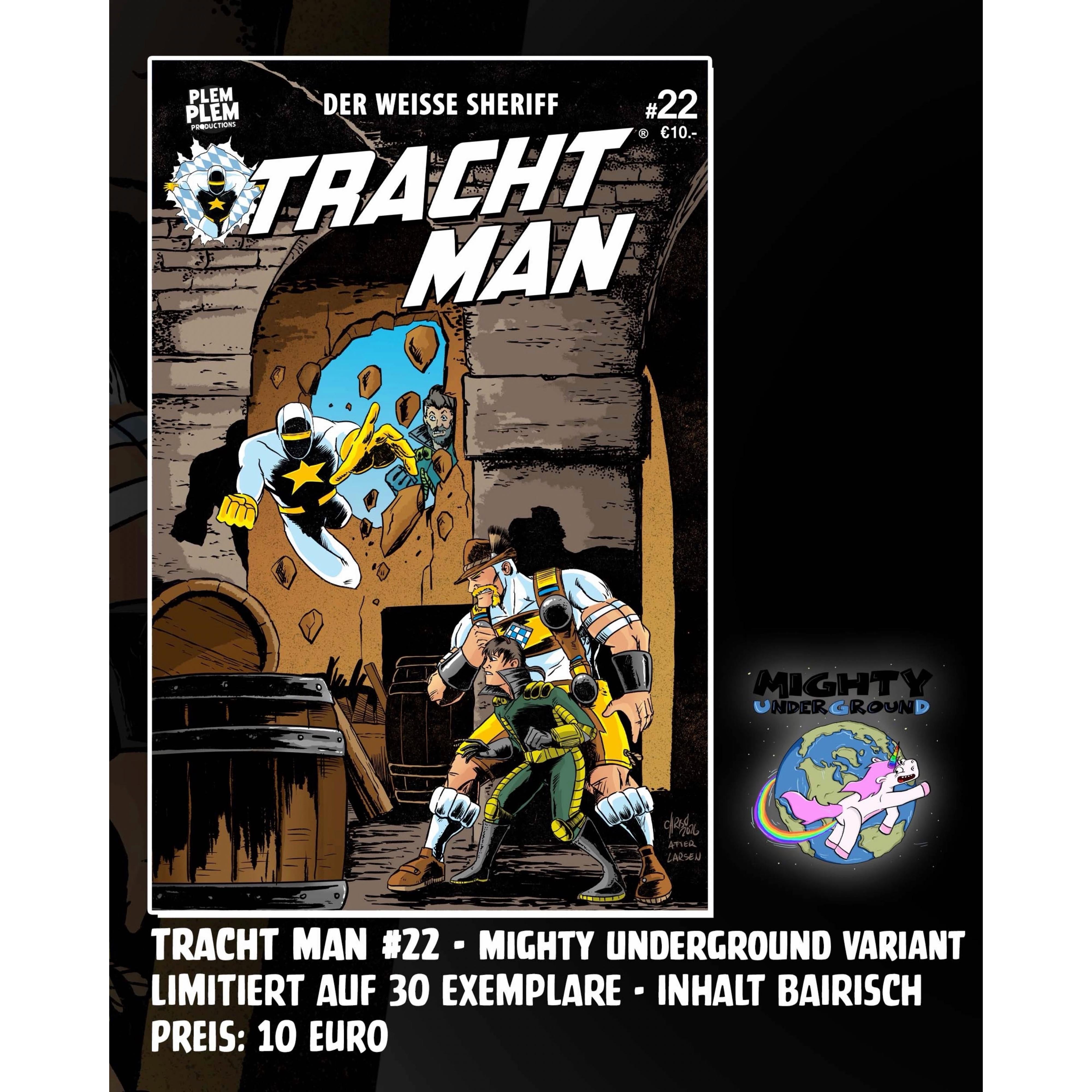 Tracht Man 22 (bairisch, exklusives, limitiertes Variant) (Kopie)-Comic-Plem Plem Productions-Mighty Underground