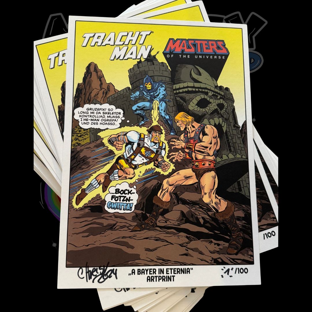 Tracht Man: A Bayer in Eternia (exklusiver, limitierter Artprint)-Comic-Plem Plem Productions-Mighty Underground