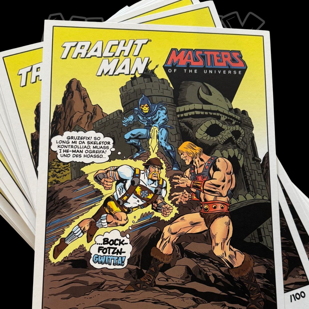 Tracht Man: A Bayer in Eternia (exklusiver, limitierter Artprint)-Comic-Plem Plem Productions-Mighty Underground