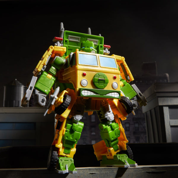Transformers x Teenage Mutant Ninja Turtles: Party Wallop-Actionfiguren-Hasbro-Mighty Underground
