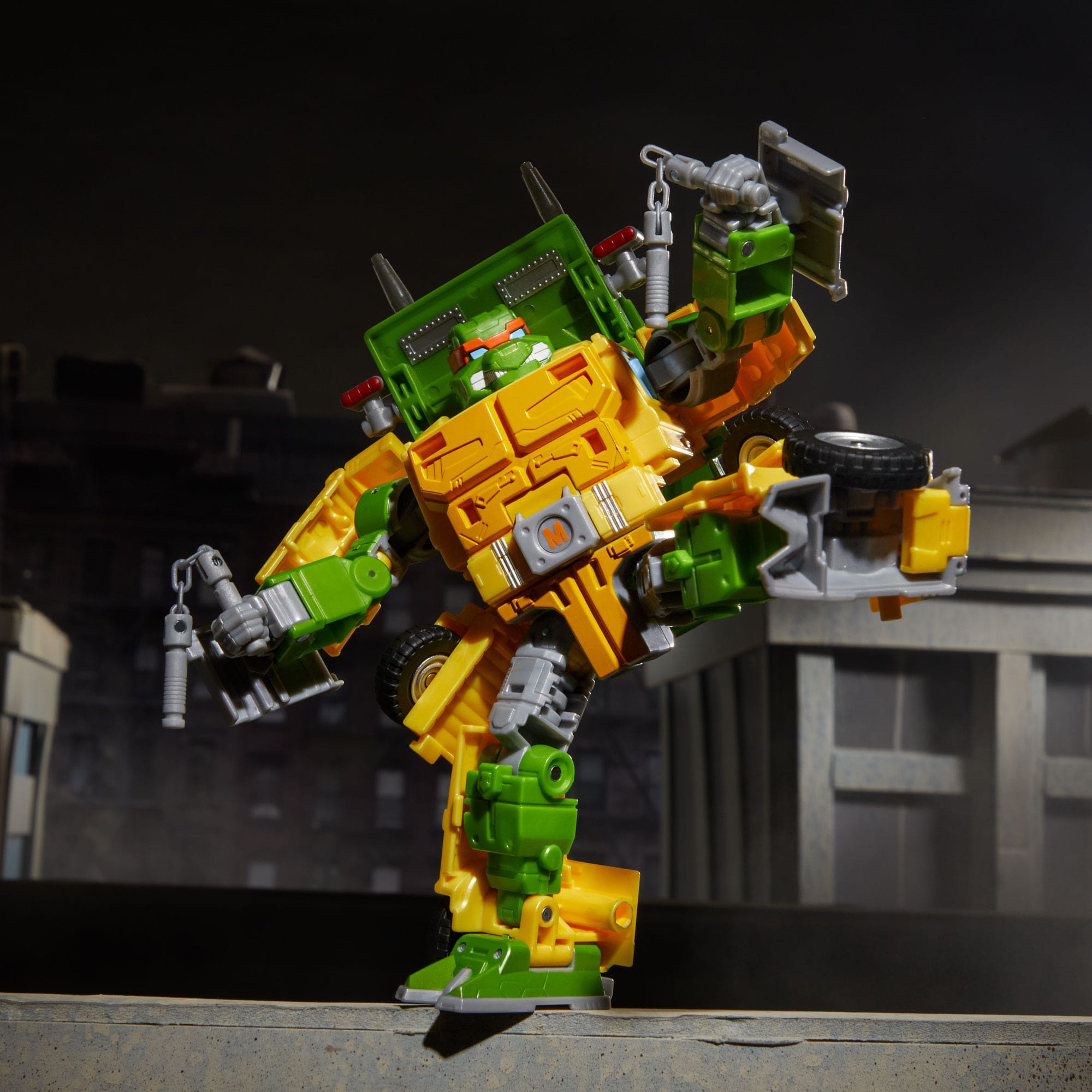 Transformers x Teenage Mutant Ninja Turtles: Party Wallop-Actionfiguren-Hasbro-Mighty Underground