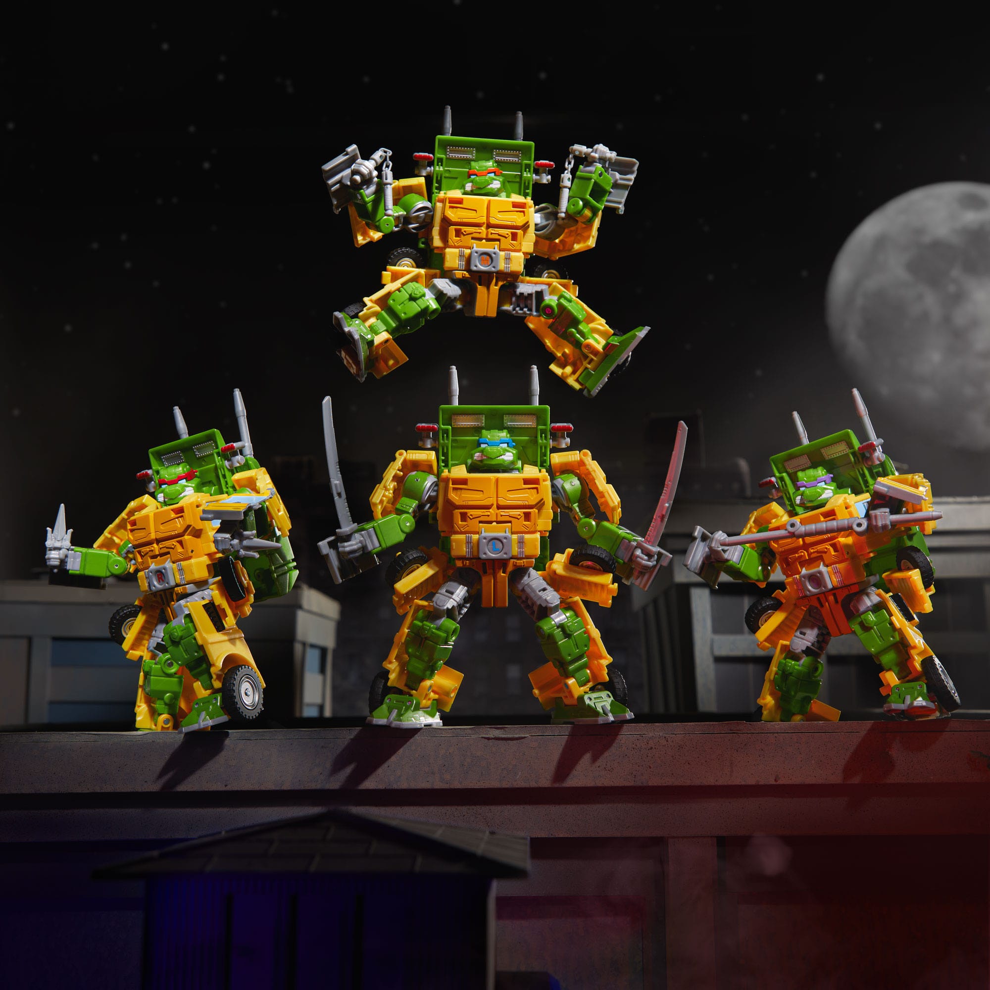 Transformers x Teenage Mutant Ninja Turtles: Party Wallop-Actionfiguren-Hasbro-Mighty Underground