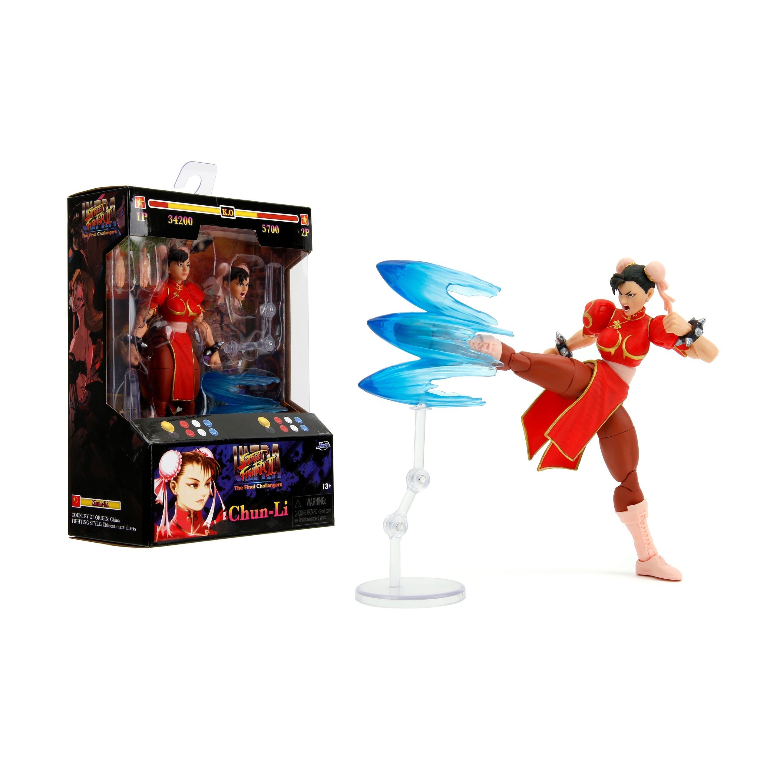 Ultra Street Fighter II The Final Challengers: Chun-Li Player 2 Red Ver. - 6 inch-Actionfiguren-Jada Toys-Mighty Underground