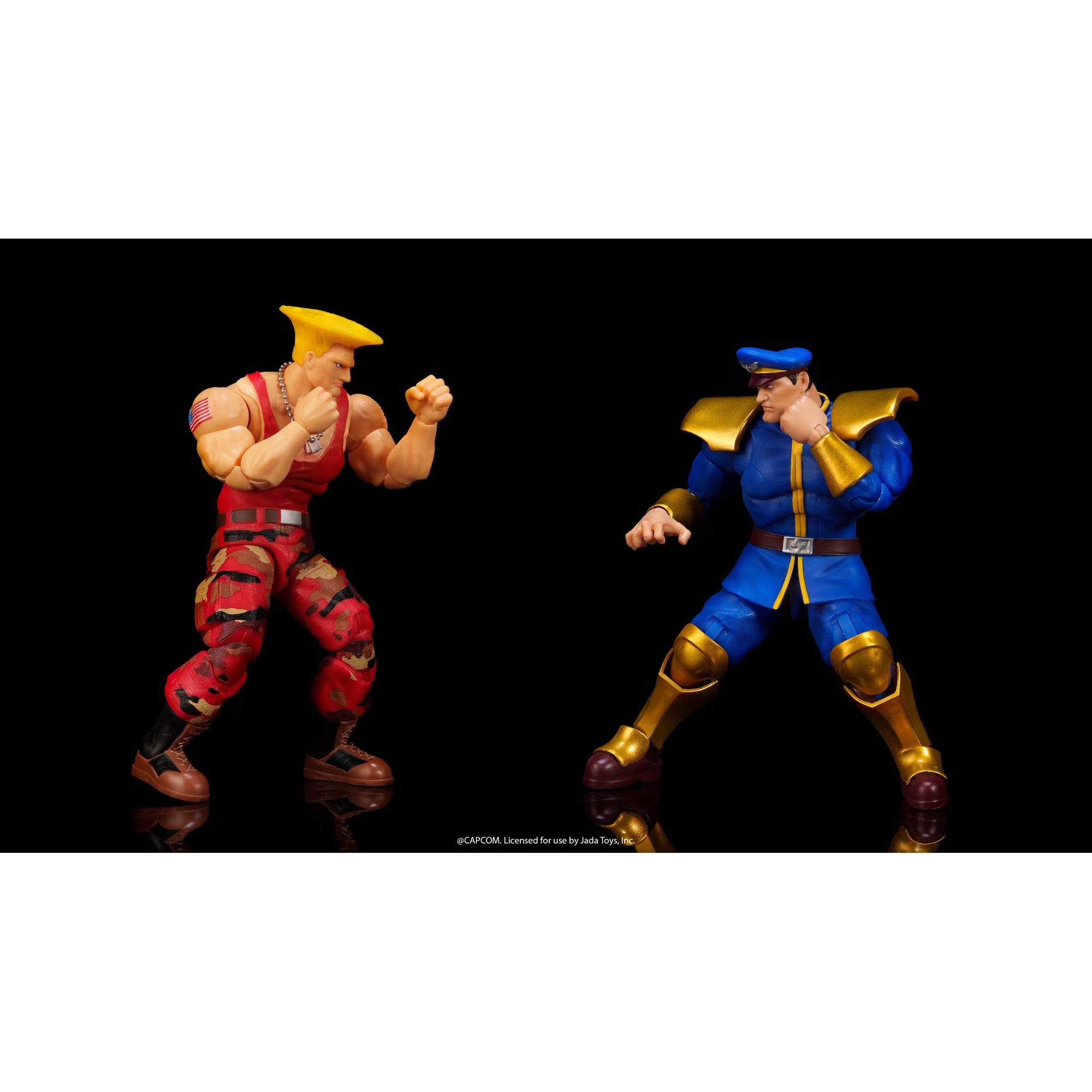 Ultra Street Fighter II The Final Challengers: Guile VS Bison Double Pack (Limited Edition) - 6 inch-Actionfiguren-Jada Toys-Mighty Underground