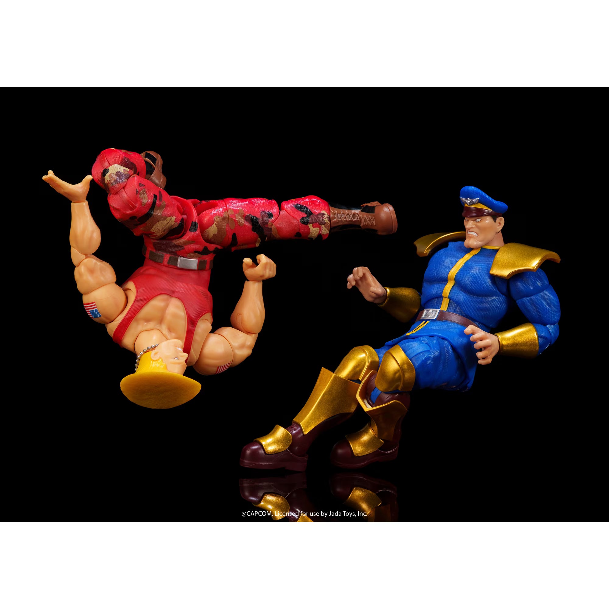 Ultra Street Fighter II The Final Challengers: Guile VS Bison Double Pack (Limited Edition) - 6 inch-Actionfiguren-Jada Toys-Mighty Underground