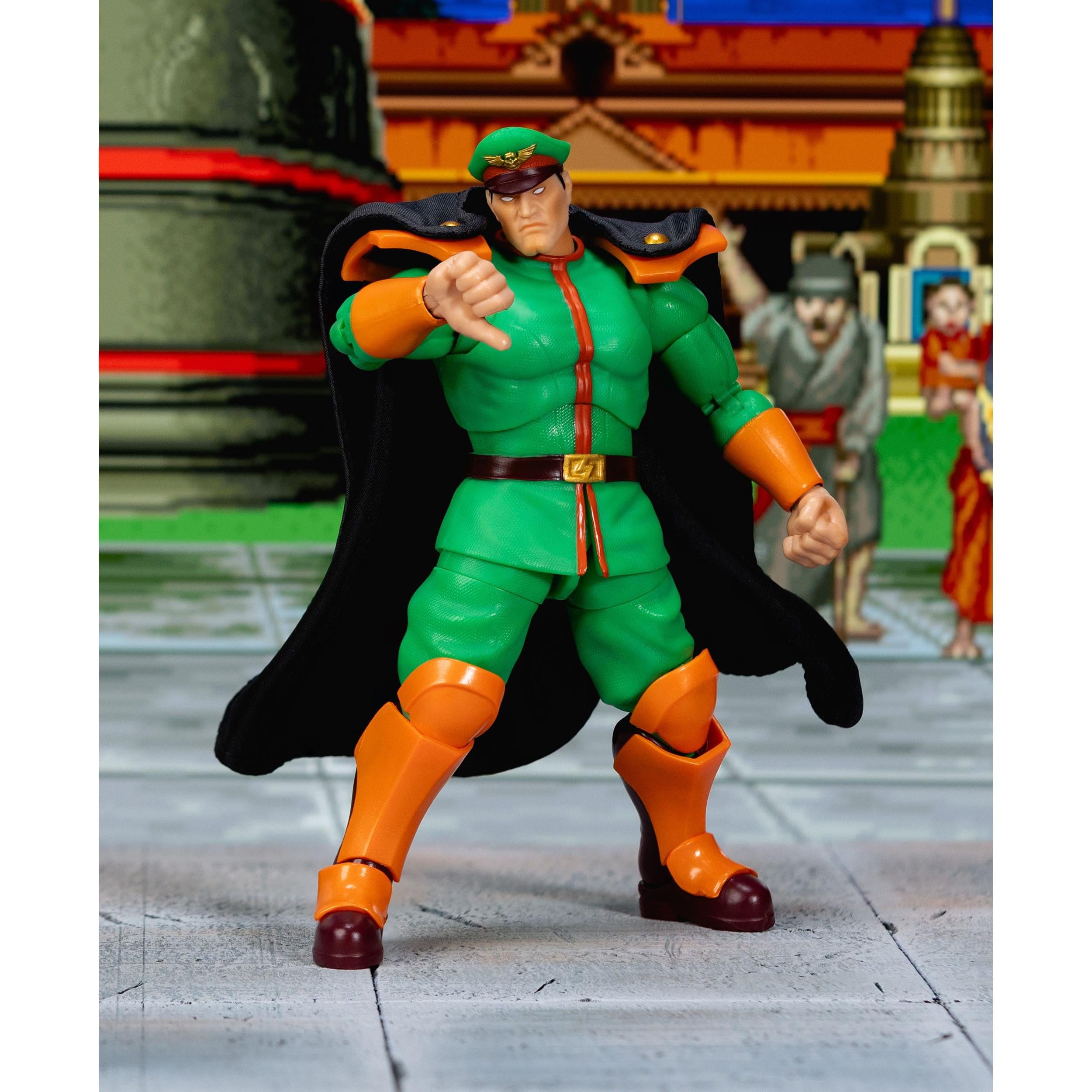Ultra Street Fighter II The Final Challengers: M. Bison (Green Player 2 Version, Exclusive) - 6 inch-Actionfiguren-Jada Toys-Mighty Underground