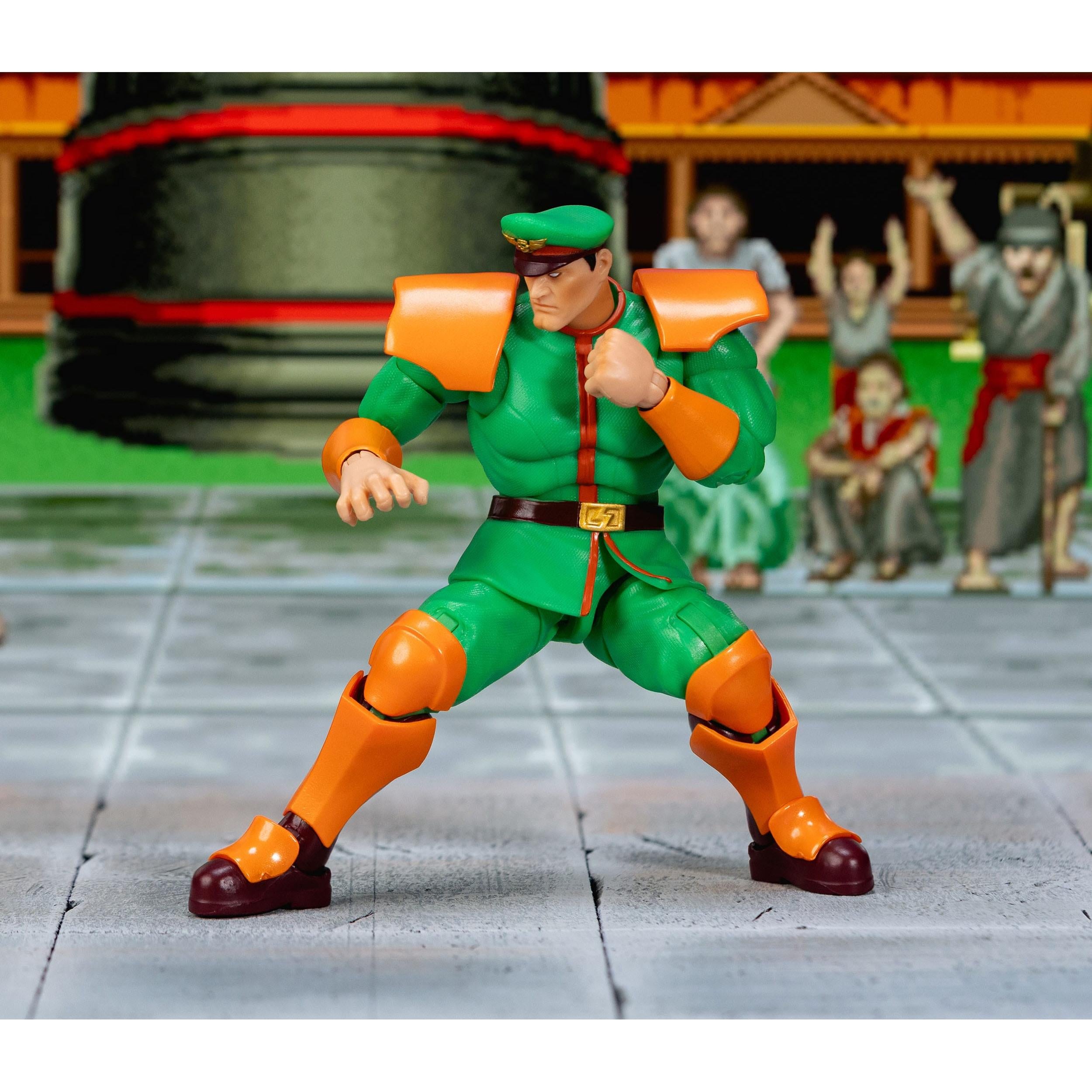 Ultra Street Fighter II The Final Challengers: M. Bison (Green Player 2 Version, Exclusive) - 6 inch-Actionfiguren-Jada Toys-Mighty Underground