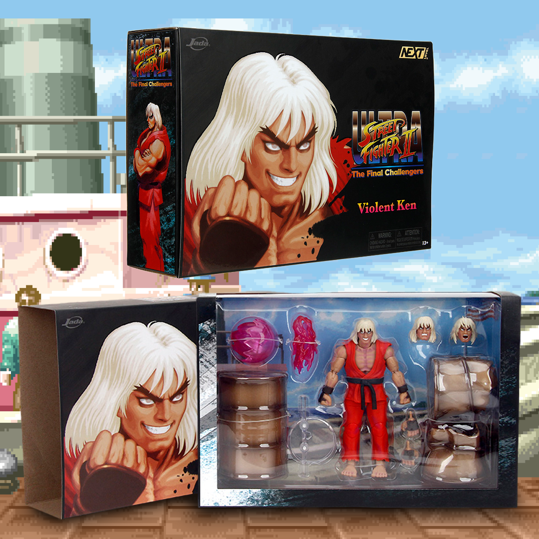 Ultra Street Fighter II The Final Challengers: Violent Ken (Next Level SDCC 2024 Exclusive) - 6 inch-Actionfiguren-Jada Toys-Mighty Underground