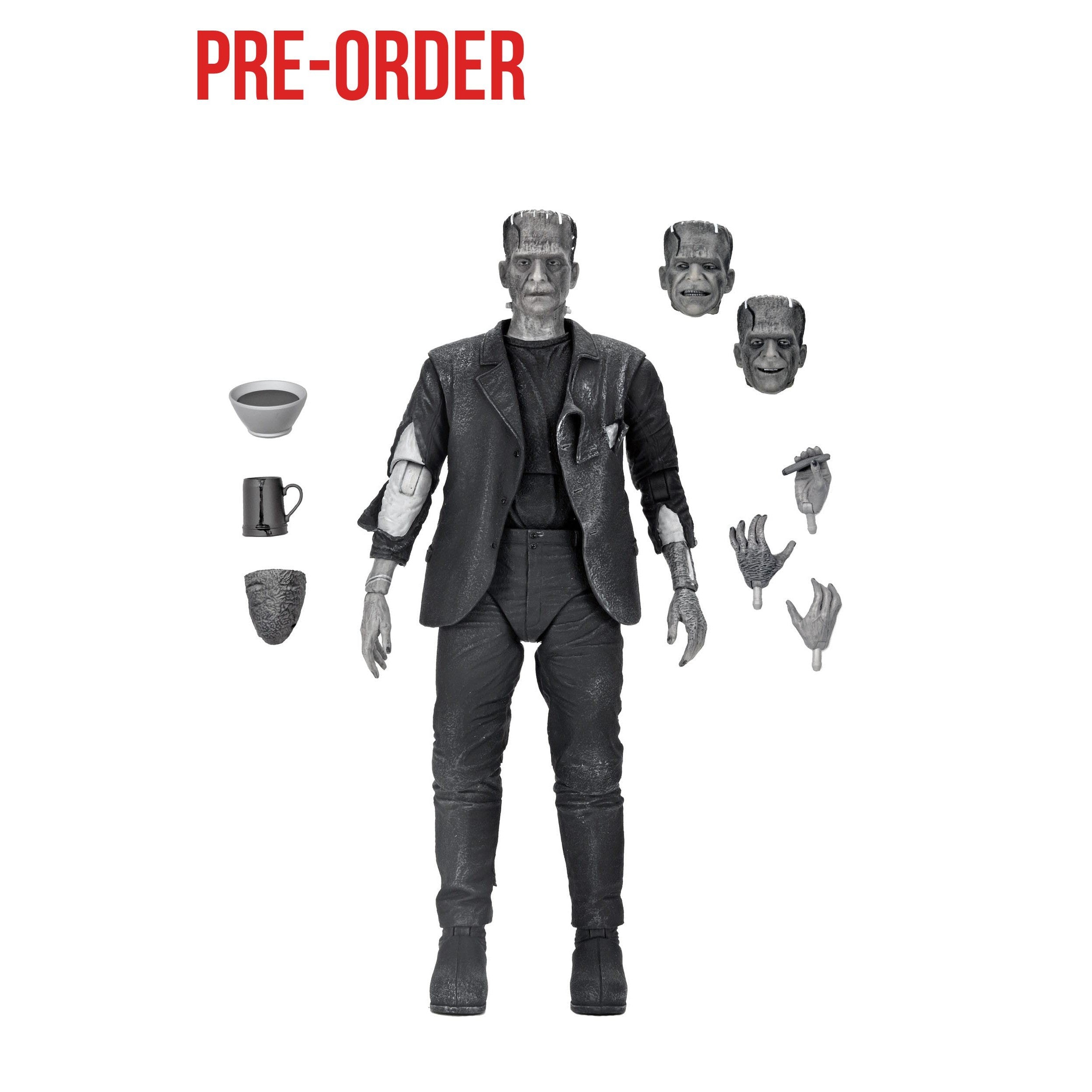 Universal Monsters: Ultimate Frankenstein's Monster (Bride of Frankenstein, B&W)-Actionfiguren-NECA-Mighty Underground