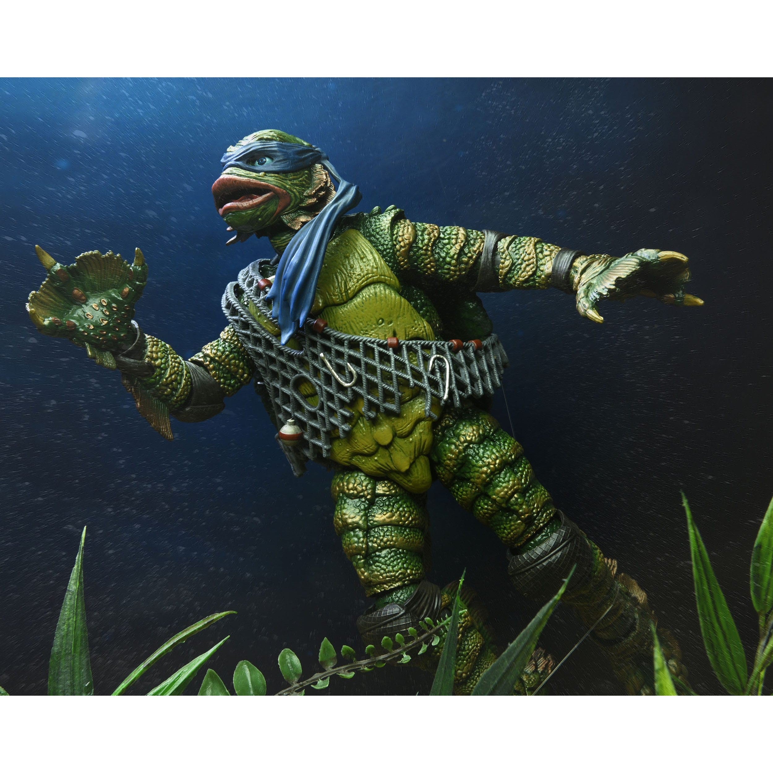 Universal Monsters x TMNT: Leonardo as the Creature-Actionfiguren-NECA-Mighty Underground