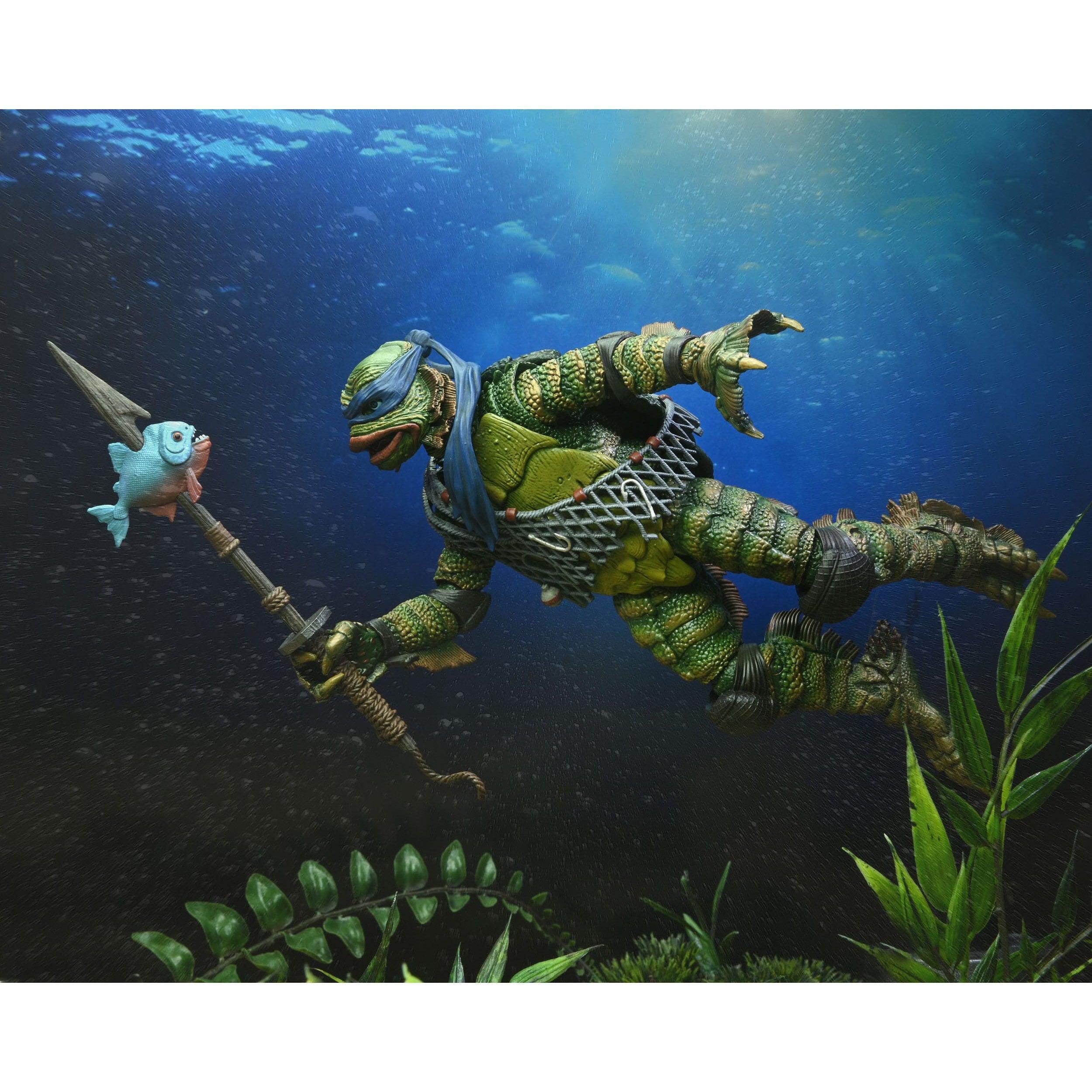 Universal Monsters x TMNT: Leonardo as the Creature-Actionfiguren-NECA-Mighty Underground