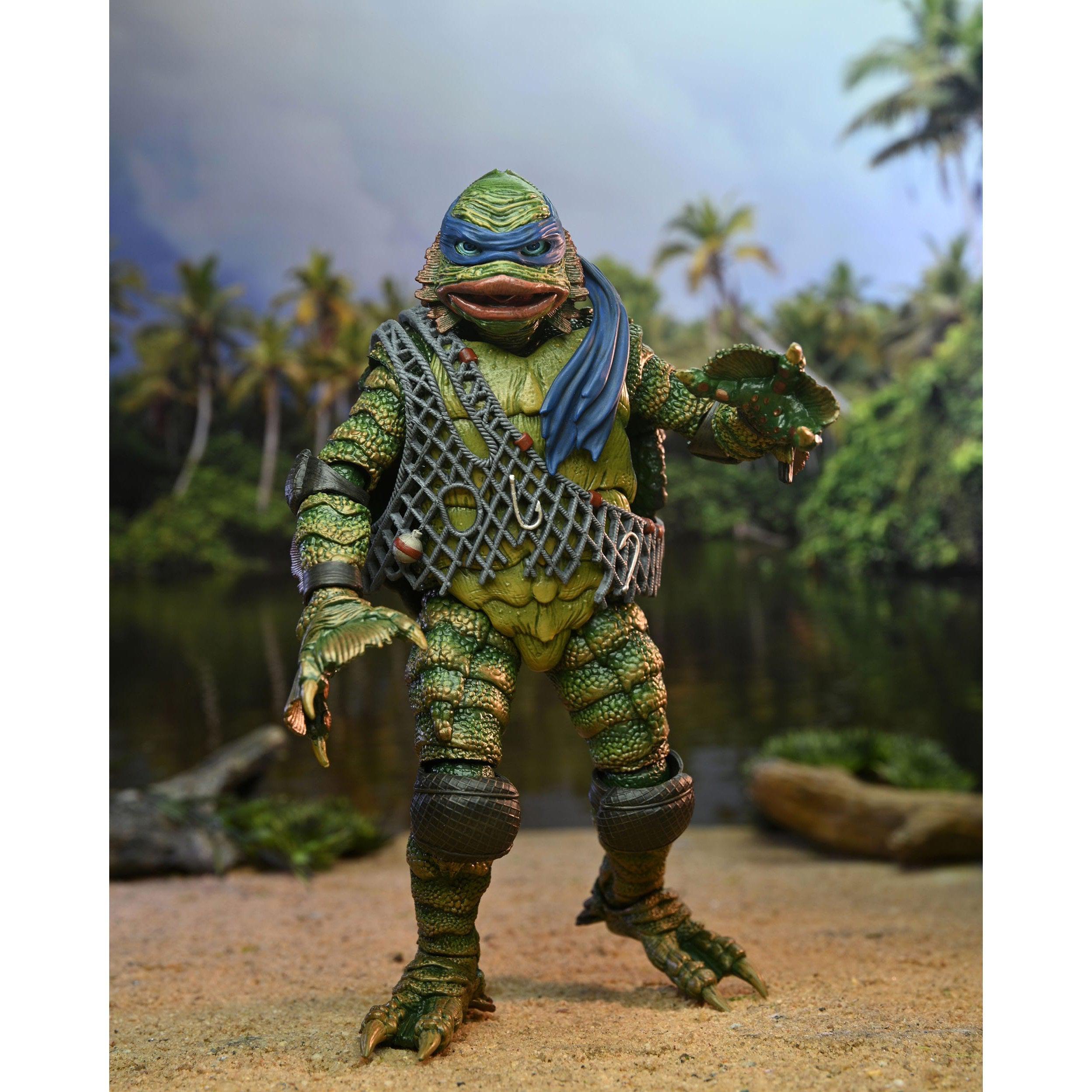 Universal Monsters x TMNT: Leonardo as the Creature-Actionfiguren-NECA-Mighty Underground