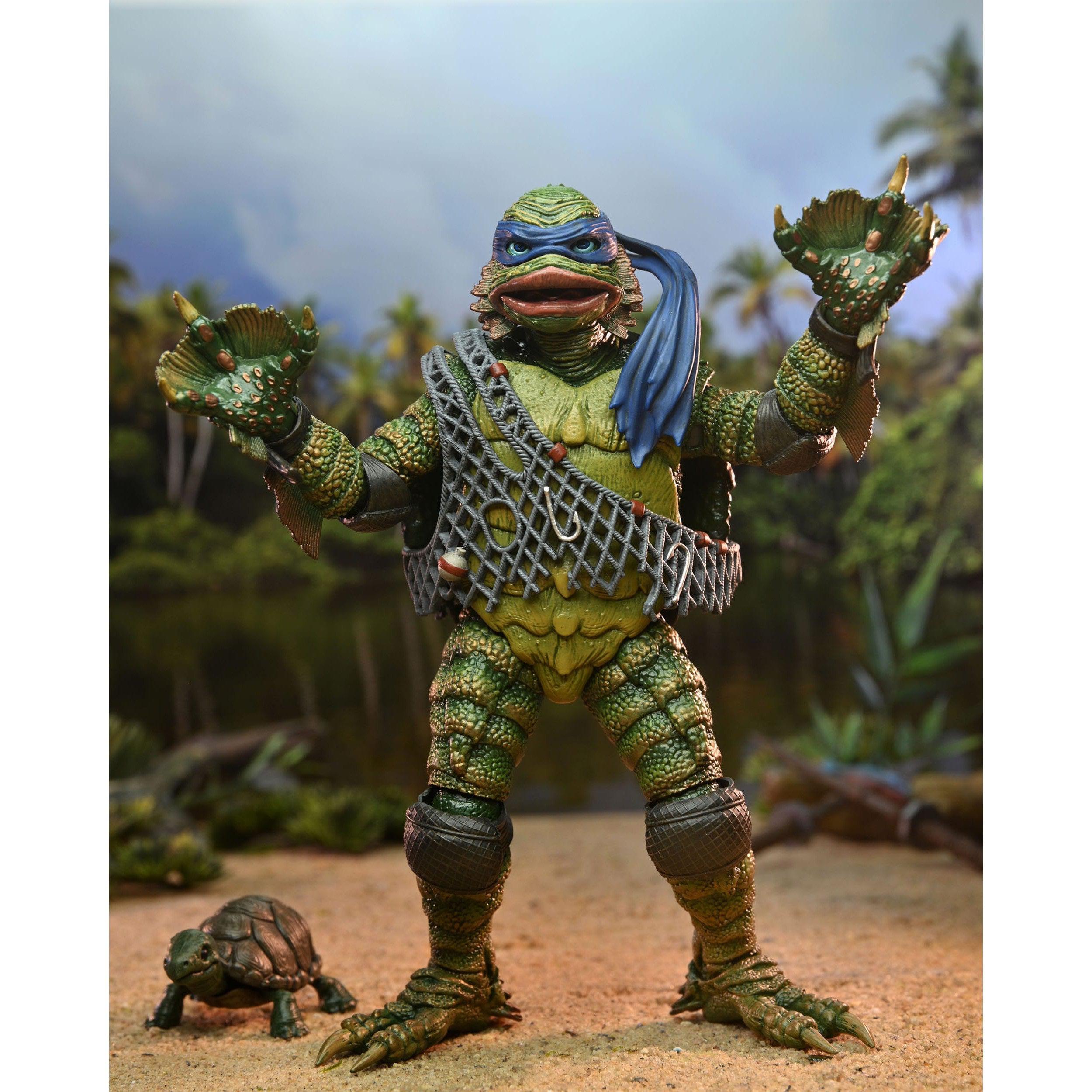 Universal Monsters x TMNT: Leonardo as the Creature-Actionfiguren-NECA-Mighty Underground